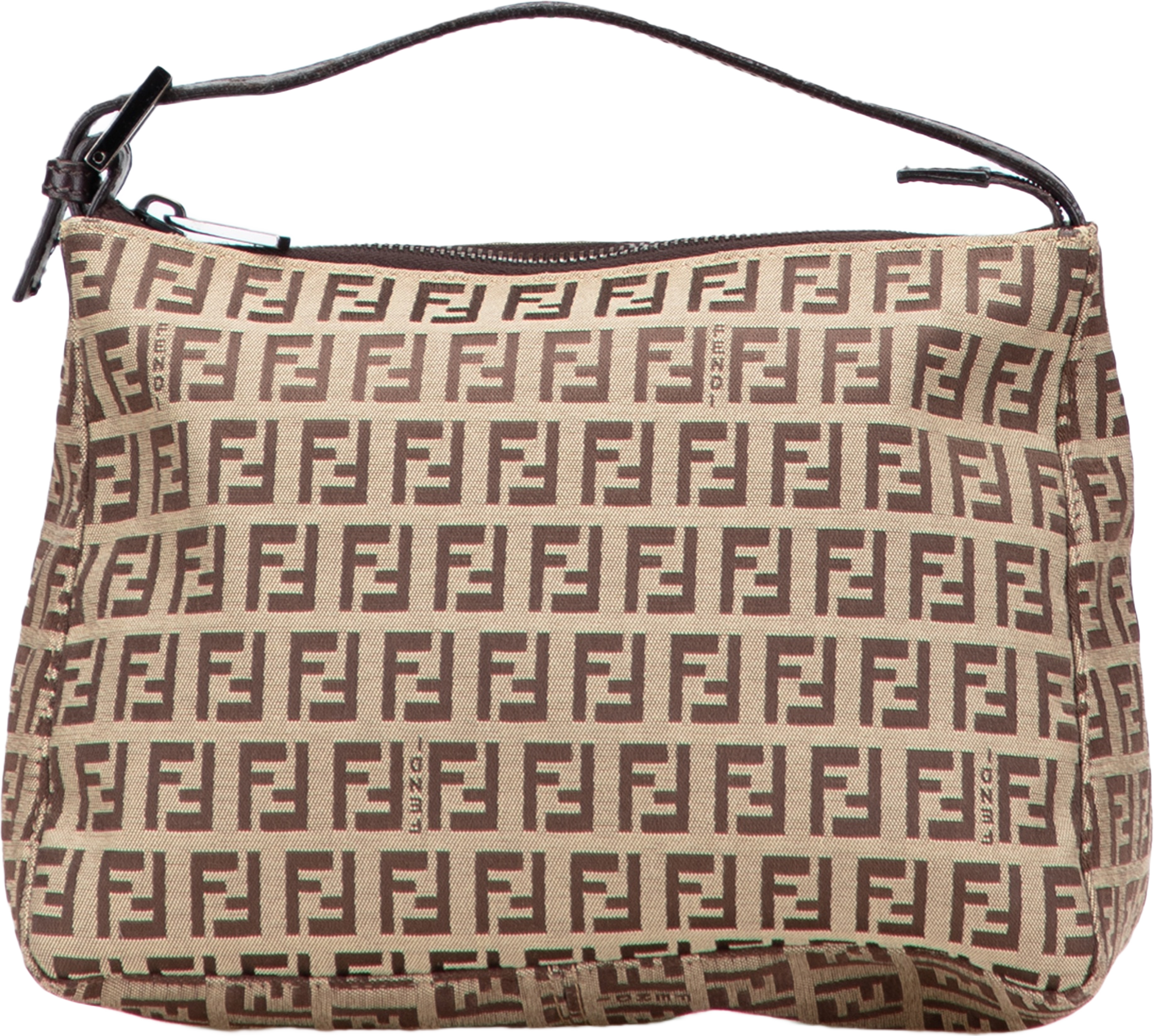 Fendi Zucchino Canvas Handbag, från Luxclusif, i färgen beige. Klicka för att öppna bilden i stort format