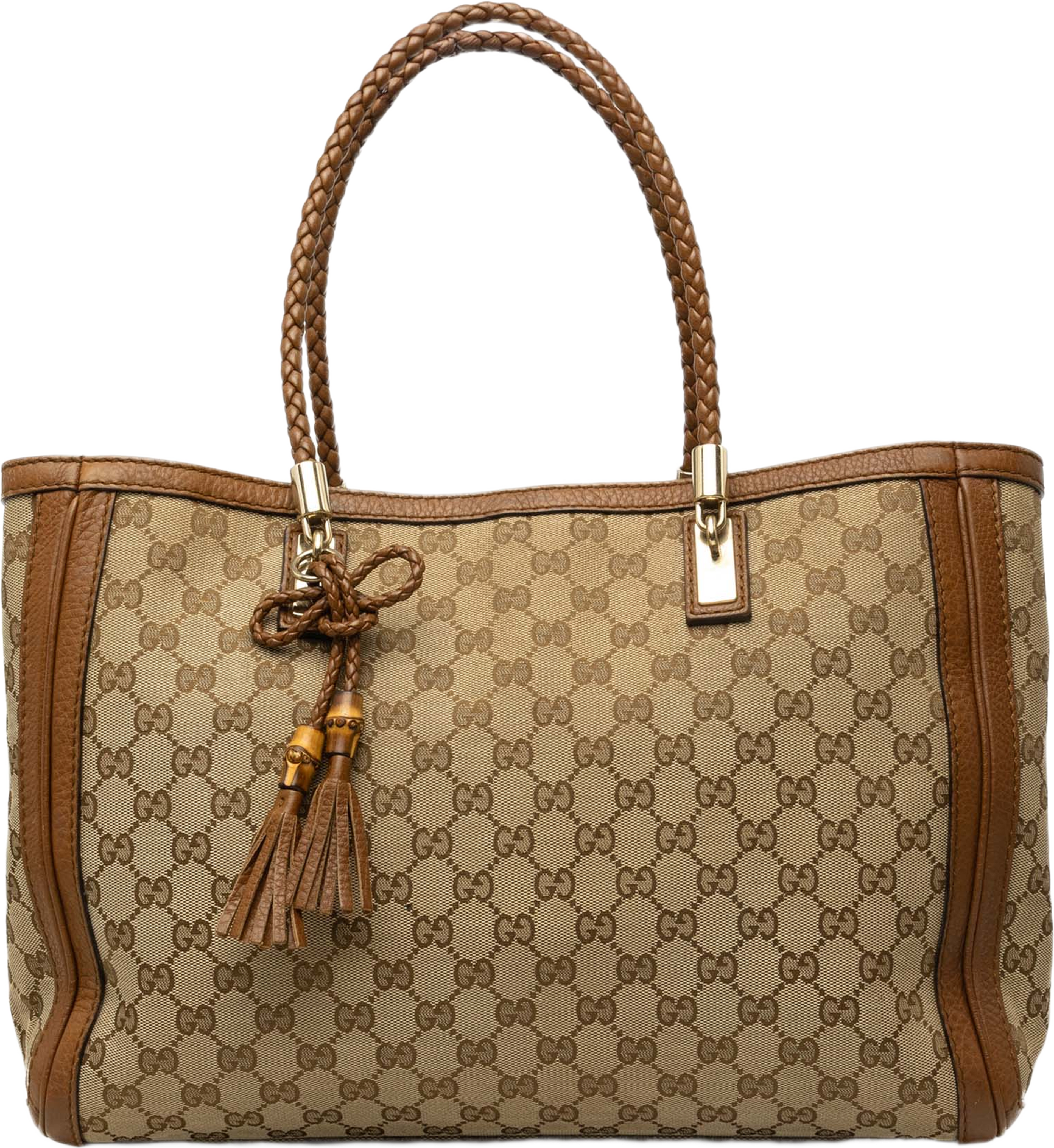 Gucci Gg Canvas Bella Tote, från Luxclusif, i färgen beige. Klicka för att öppna bilden i stort format