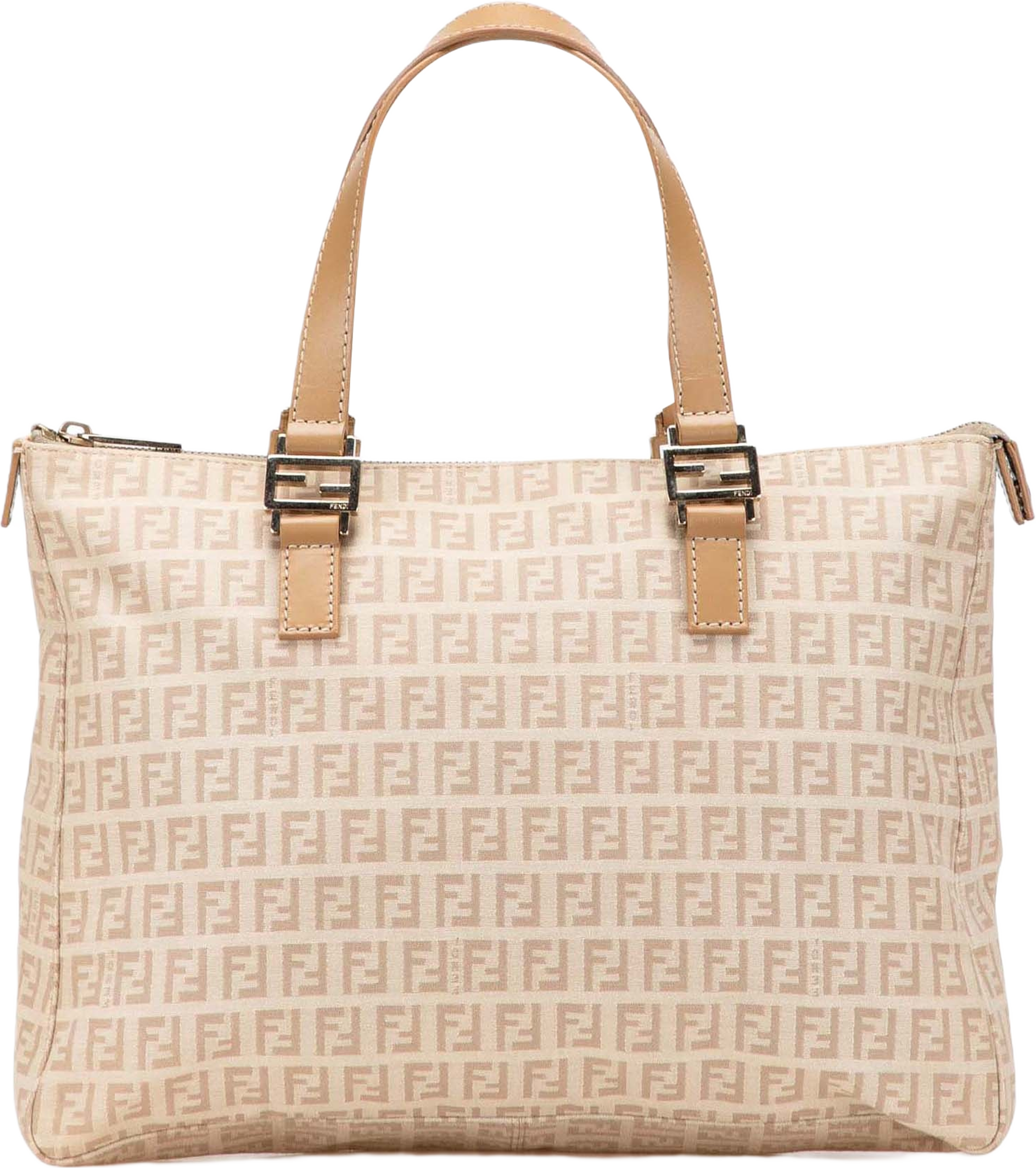 Fendi Zucchino Canvas Tote, från Luxclusif, i färgen beige. Klicka för att öppna bilden i stort format