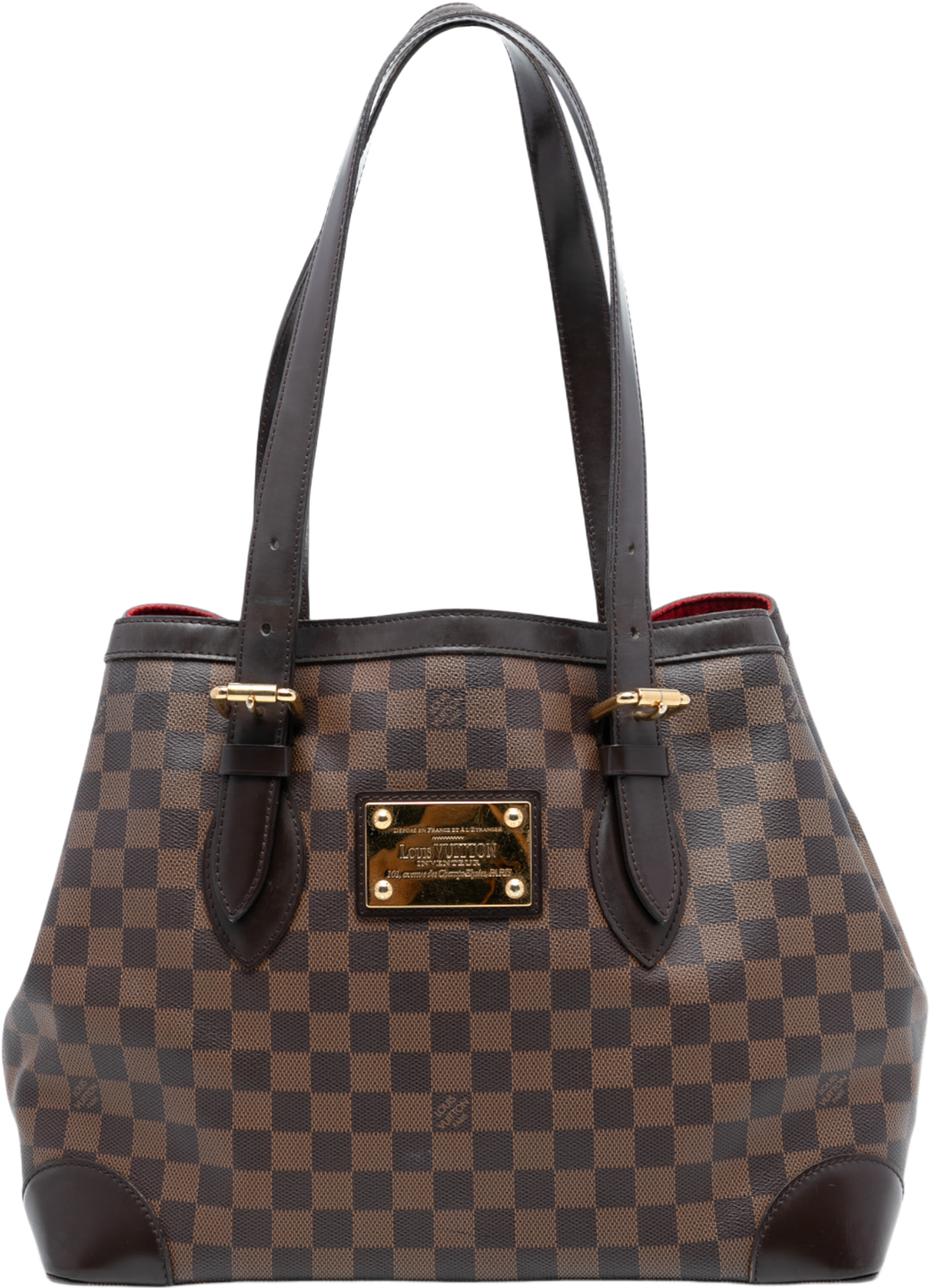 Louis Vuitton Damier Ebene Hampstead Mm, från Luxclusif, i färgen brown. Klicka för att öppna bilden i stort format
