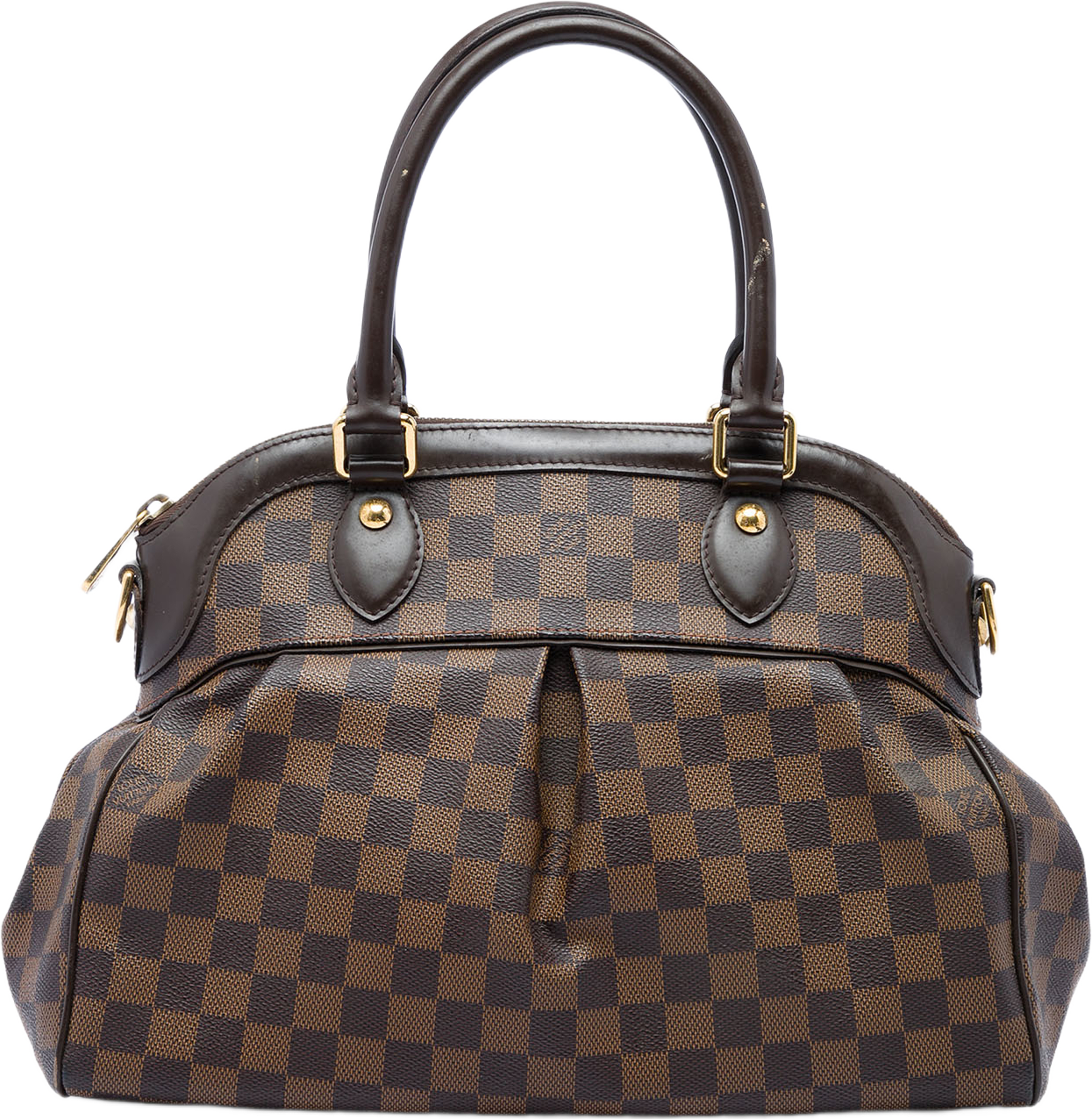 Louis Vuitton Damier Ebene Trevi Pm, från Luxclusif, i färgen brun. Klicka för att öppna bilden i stort format