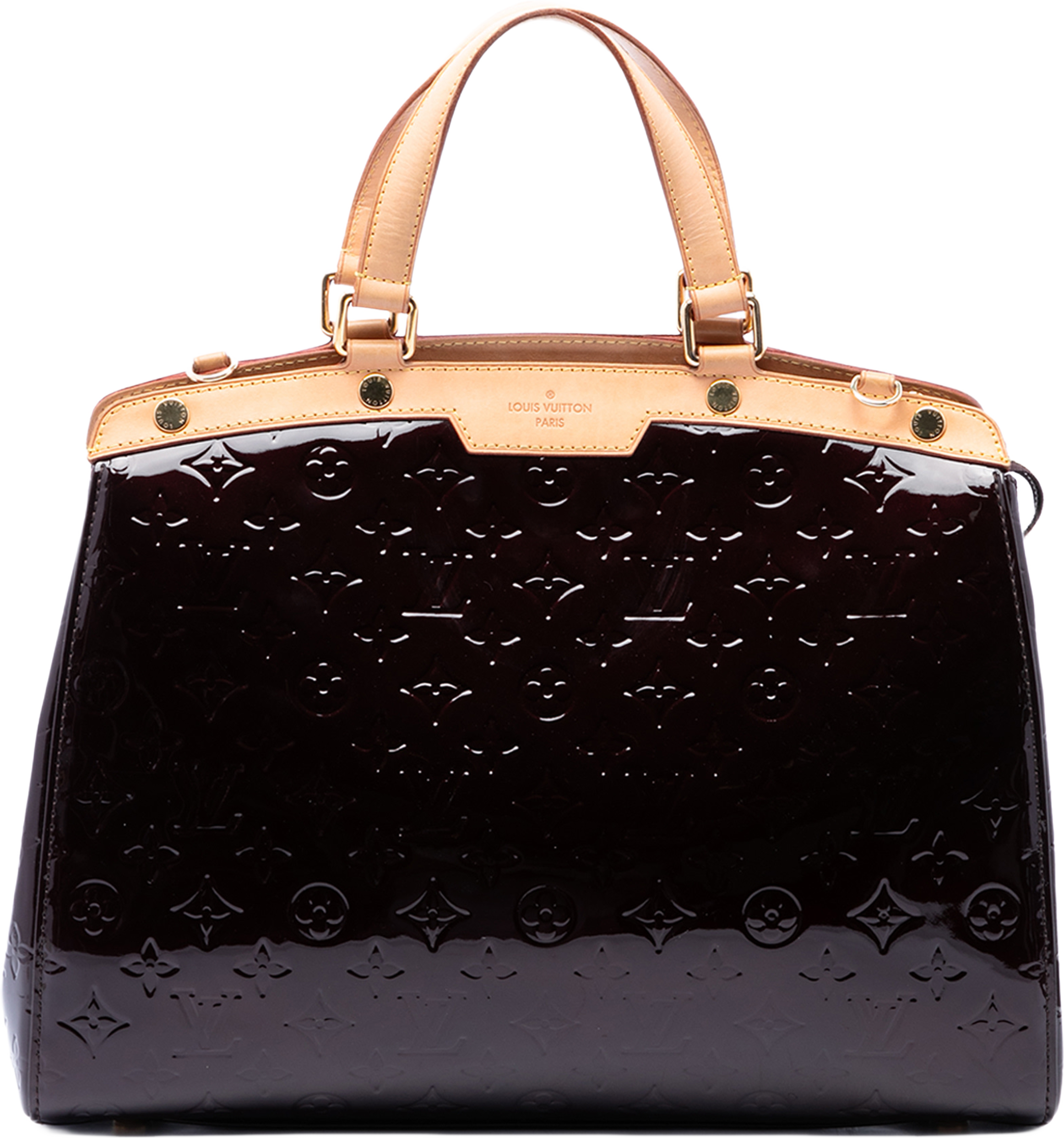 Louis Vuitton Monogram Vernis Brea Gm, från Luxclusif, i färgen purpur. Klicka för att öppna bilden i stort format