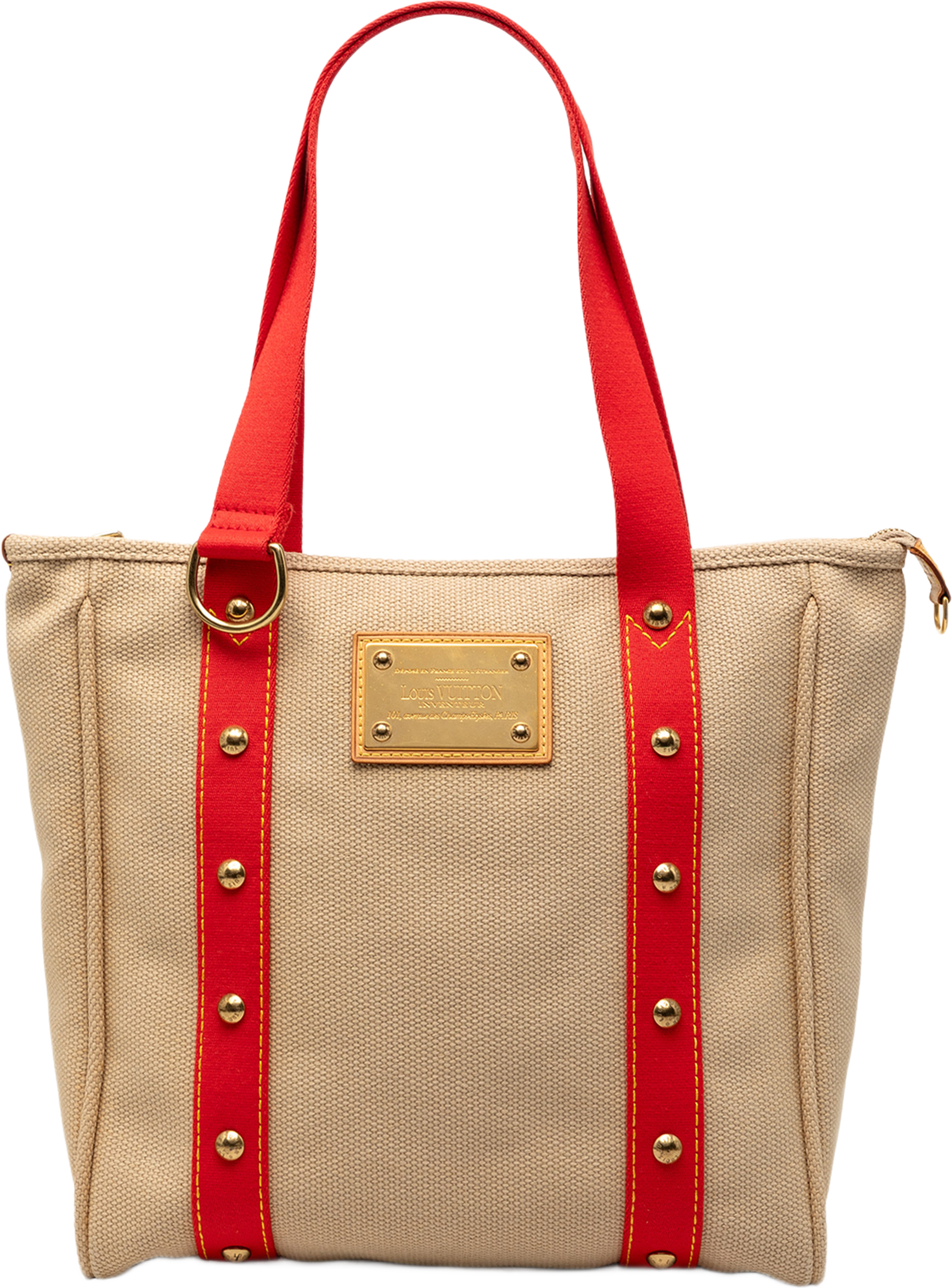 Louis Vuitton Antigua Cabas Mm, från Luxclusif, i färgen beige. Klicka för att öppna bilden i stort format