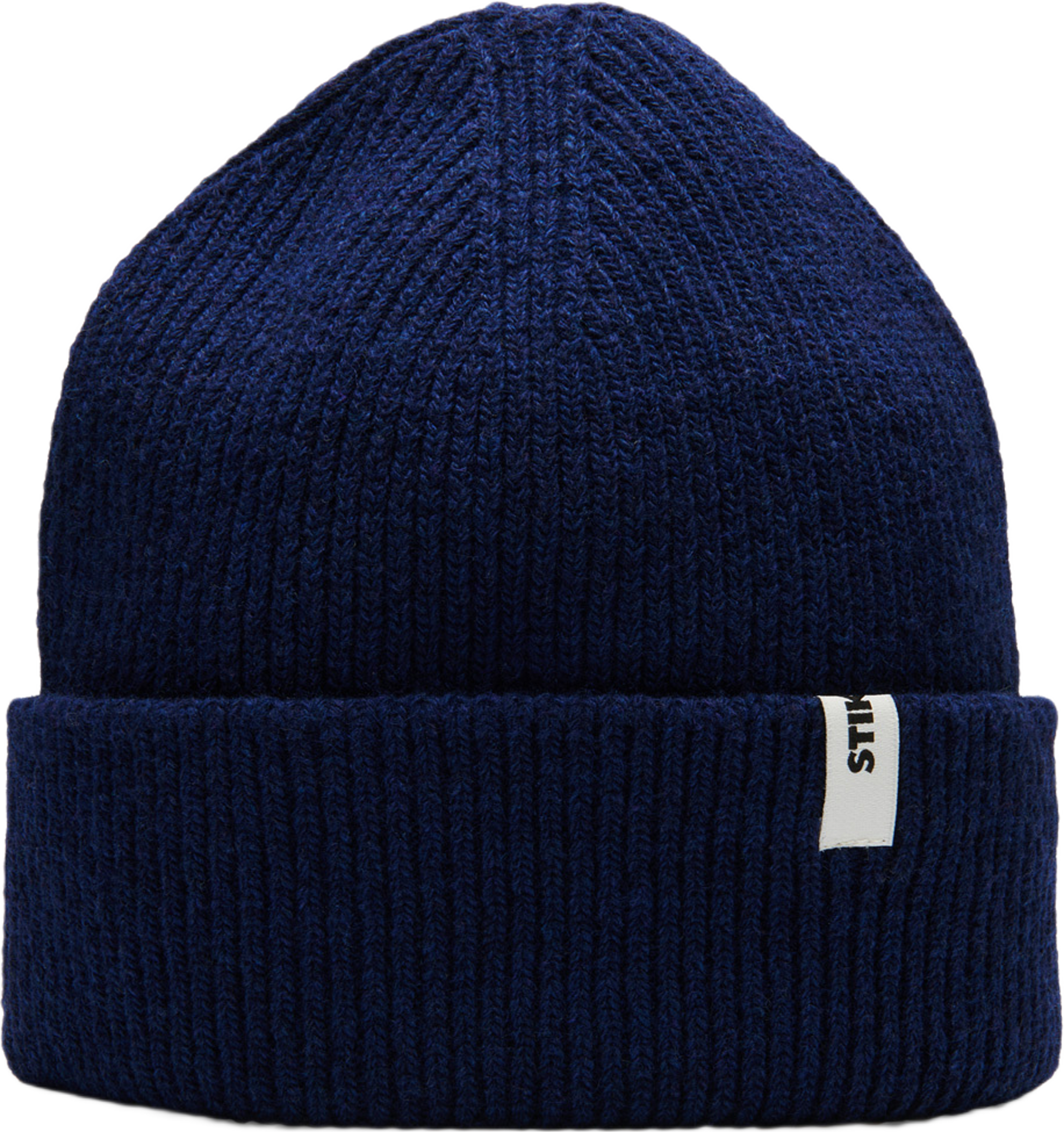 Beanie 02 Rewool Regular Fit, från Stiksen, i färgen navy.