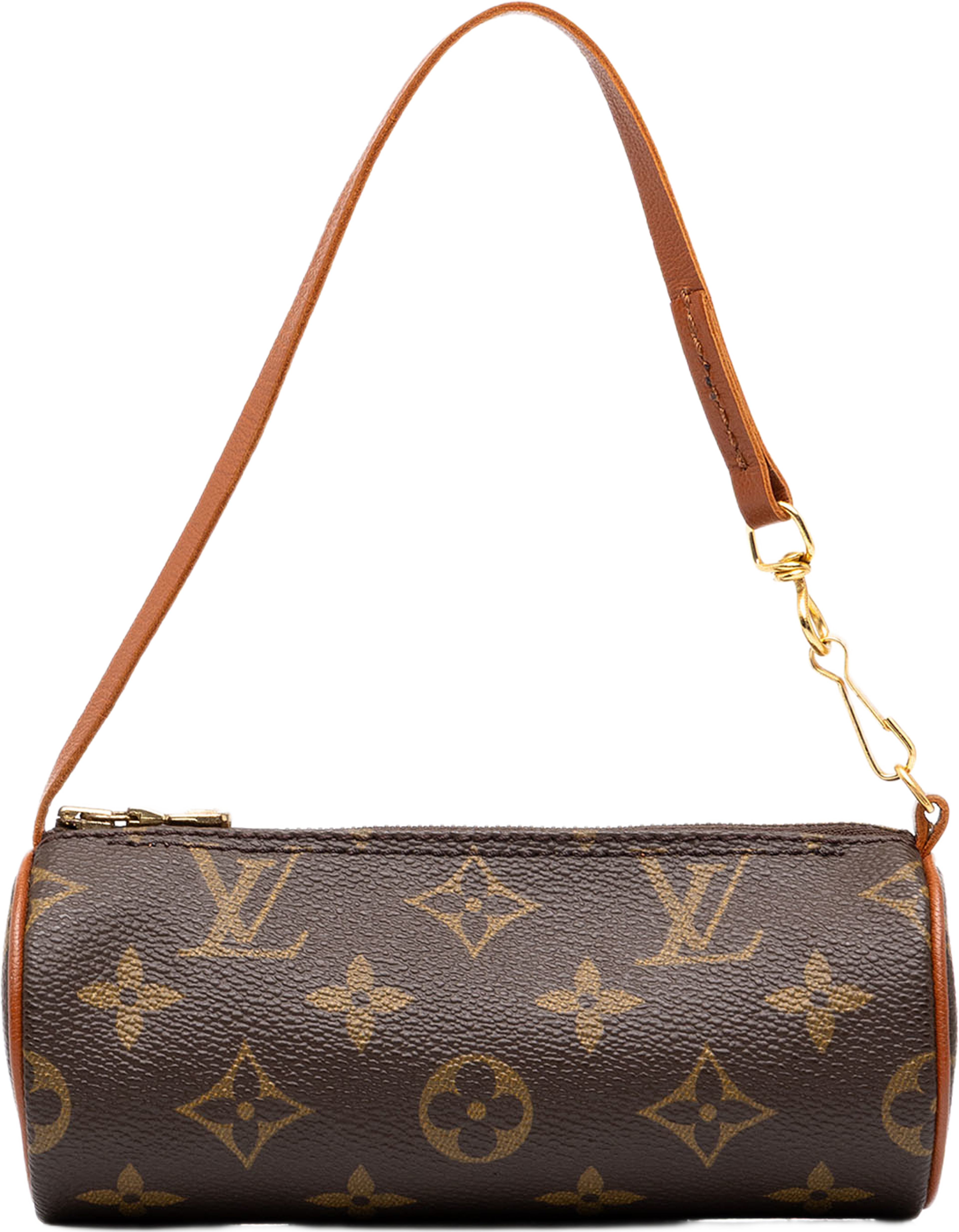 Louis Vuitton Monogram Papillon Pochette, från Luxclusif, i färgen brun. Klicka för att öppna bilden i stort format
