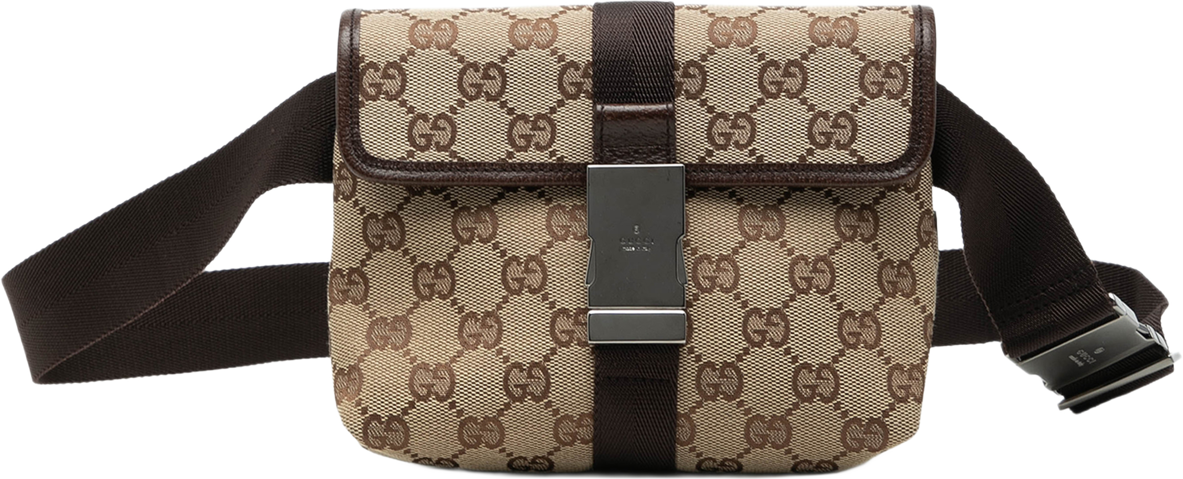 Gucci Gg Canvas Belt Bag, från Luxclusif, i färgen beige. Klicka för att öppna bilden i stort format