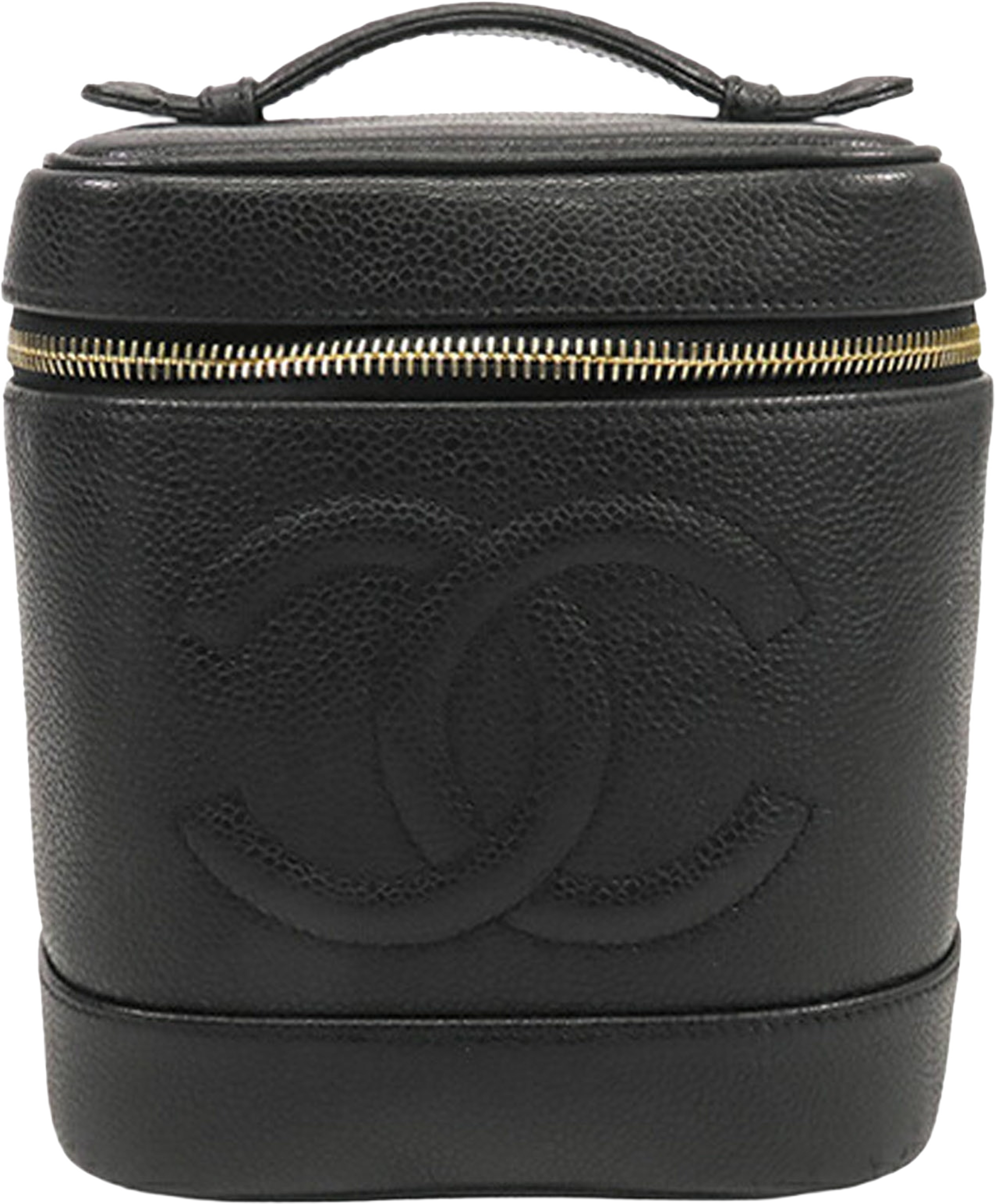 Chanel Cc Caviar Vanity Case, från Luxclusif, i färgen black. Klicka för att öppna bilden i stort format