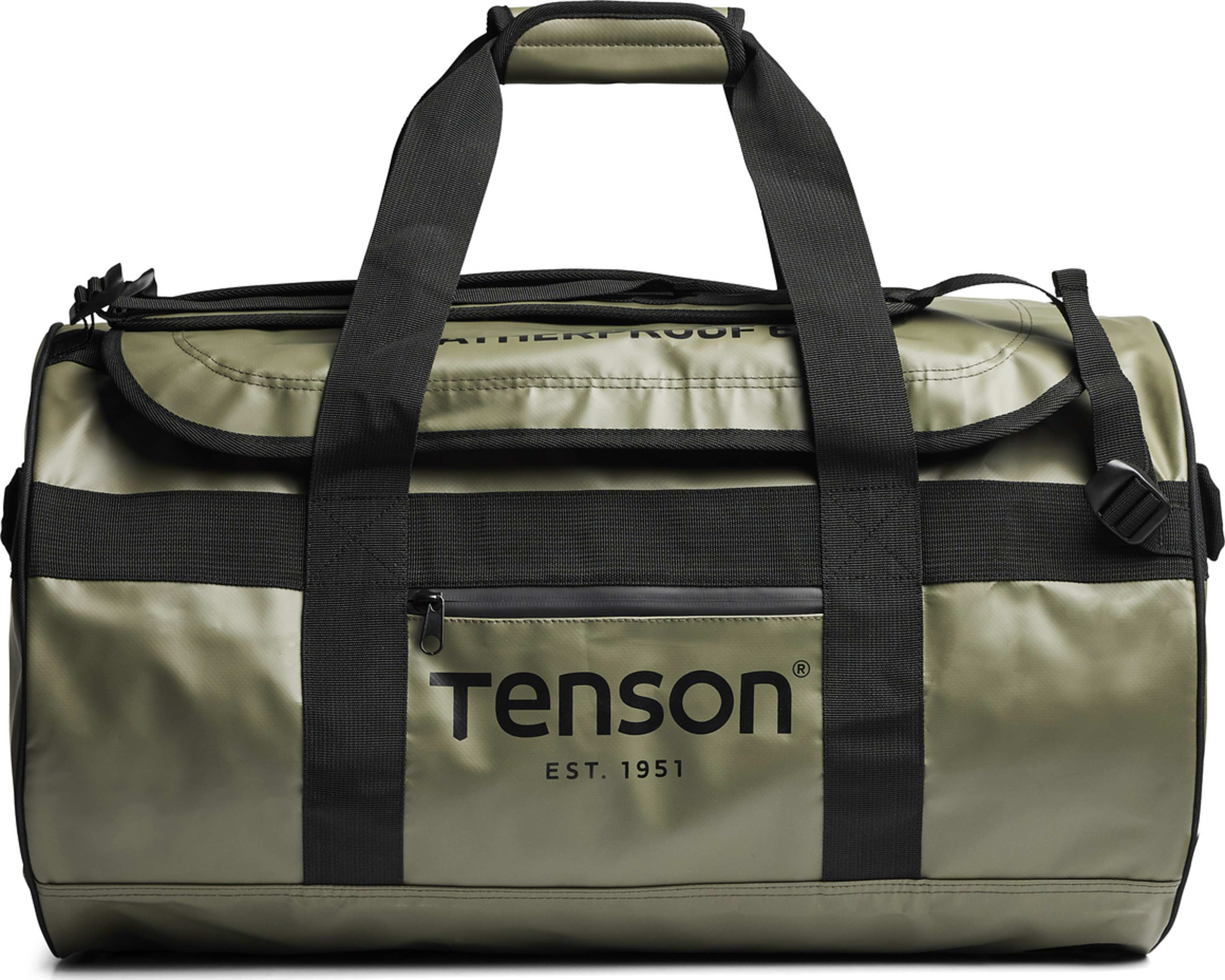 Weatherproof Duffel 65l, från Tenson, i färgen olivgrön. Klicka för att öppna bilden i stort format