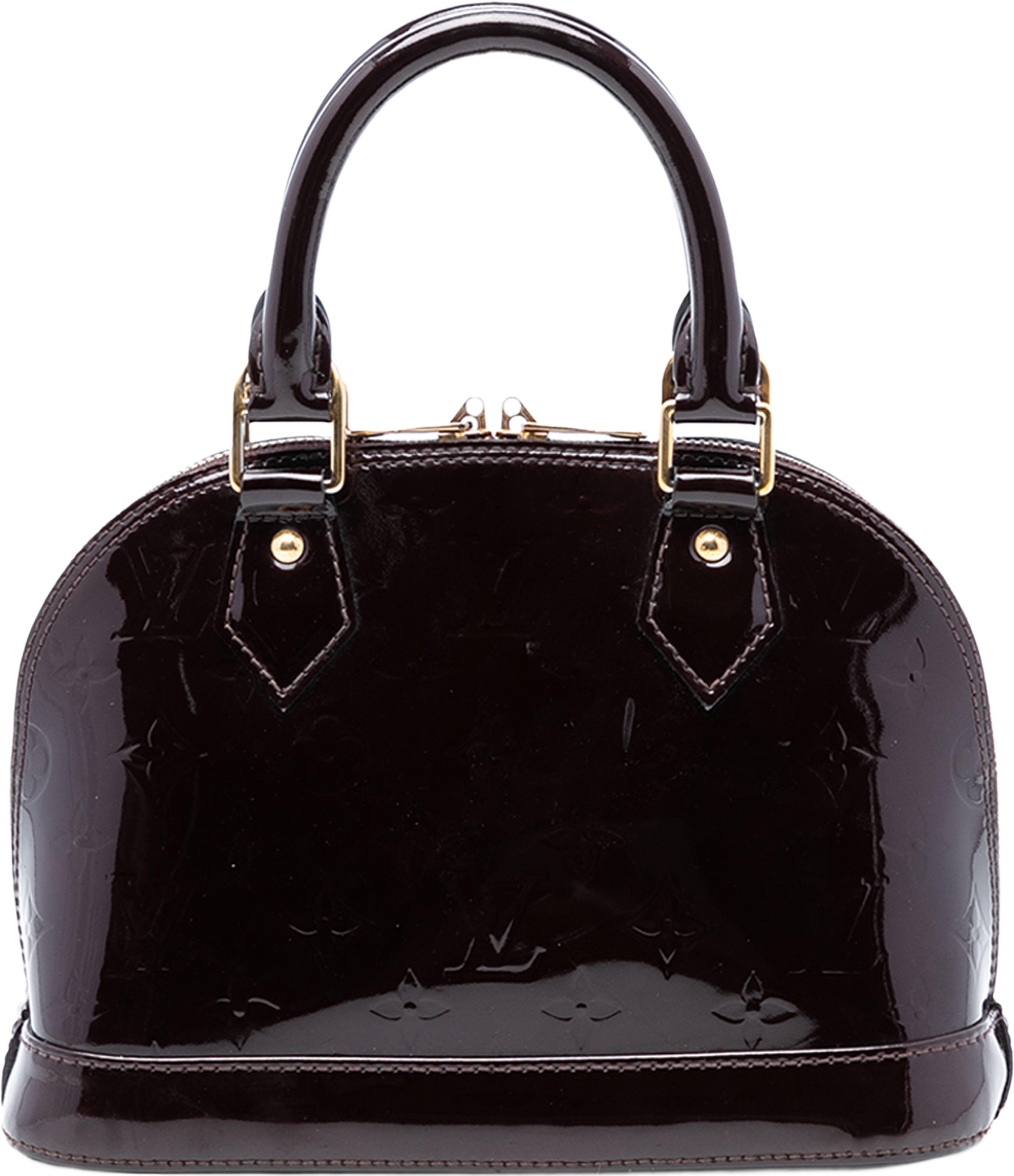 Louis Vuitton Monogram Vernis Alma Bb, från Luxclusif, i färgen purple. Klicka för att öppna bilden i stort format