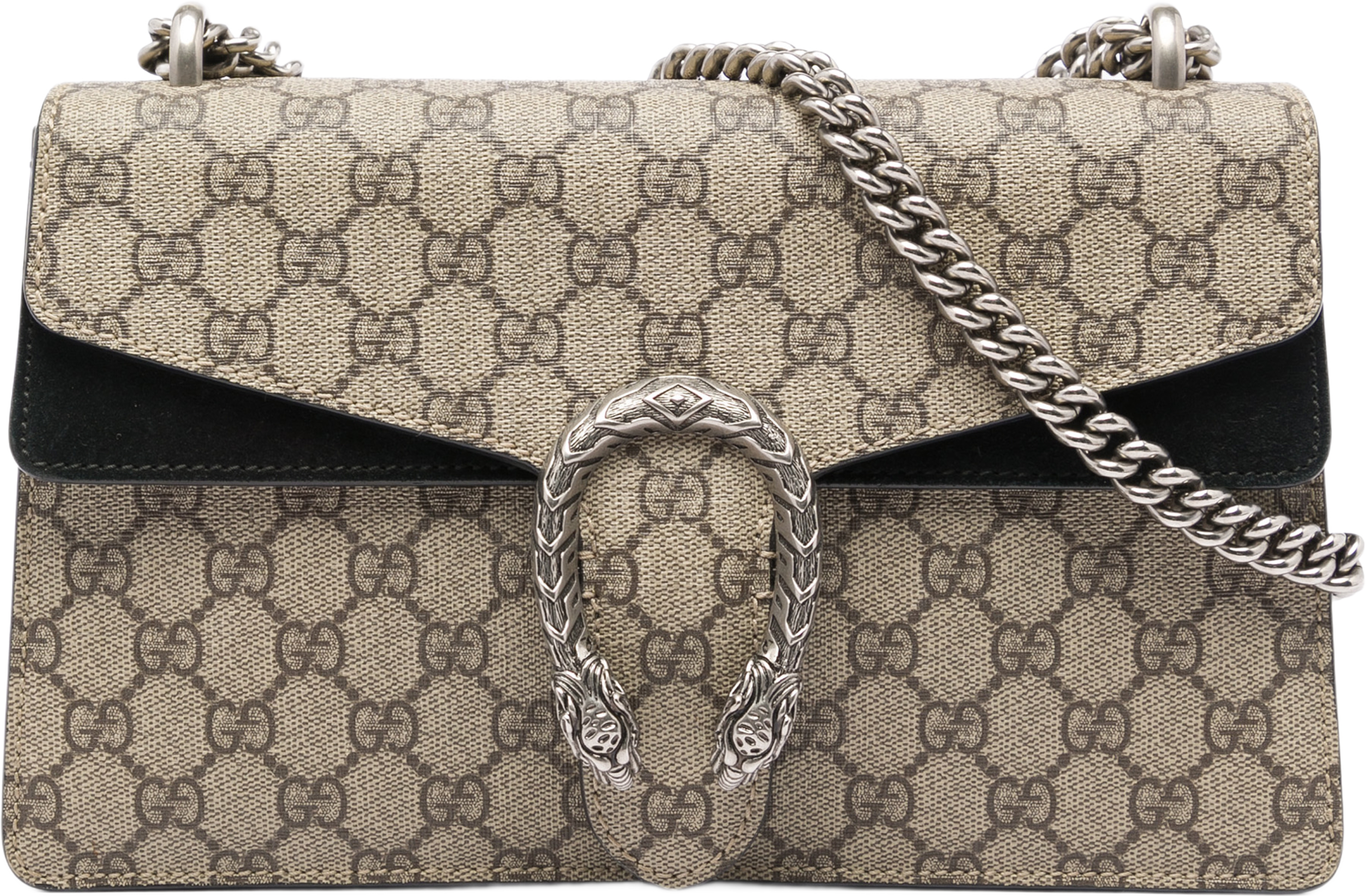 Gucci Medium Gg Supreme Dionysus Shoulder Bag, från Luxclusif, i färgen beige. Klicka för att öppna bilden i stort format