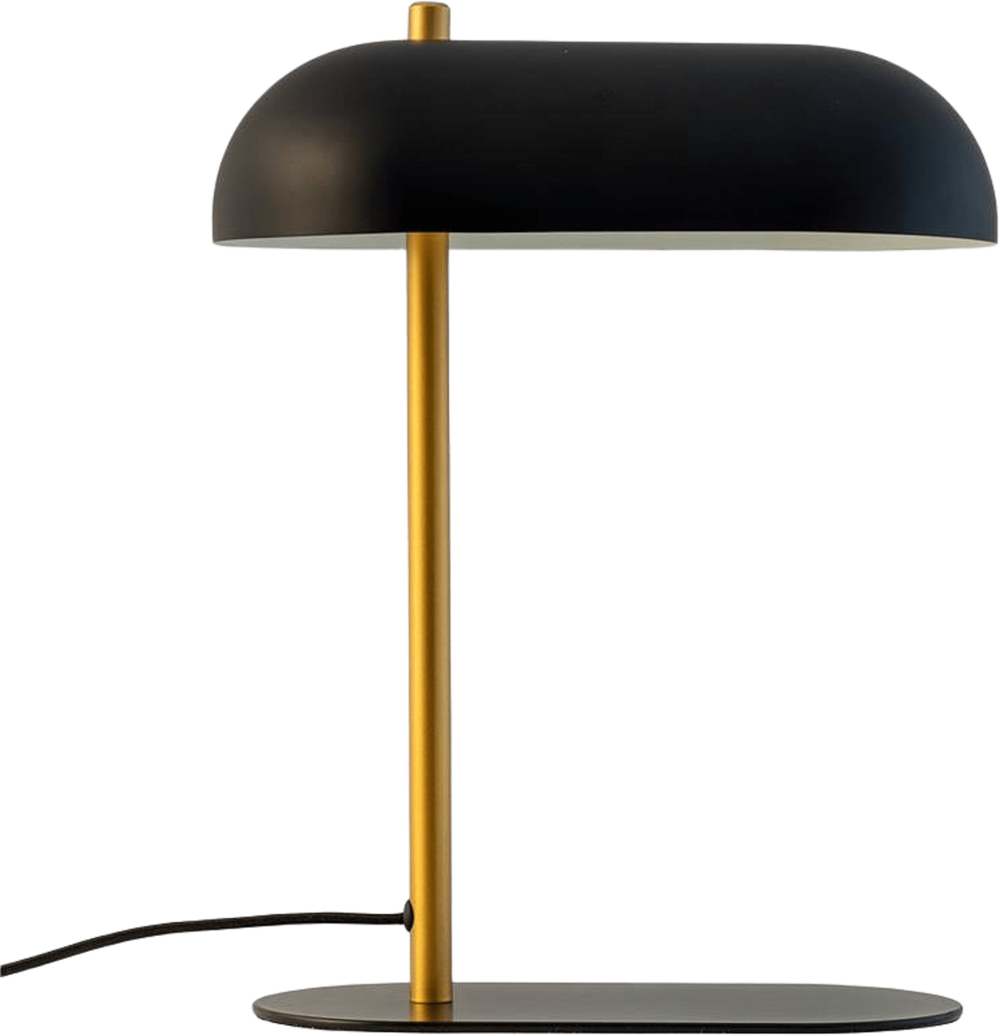 Arch Table Lamp, från Dyberg Larsen, i färgen black/ brass. Klicka för att öppna bilden i stort format