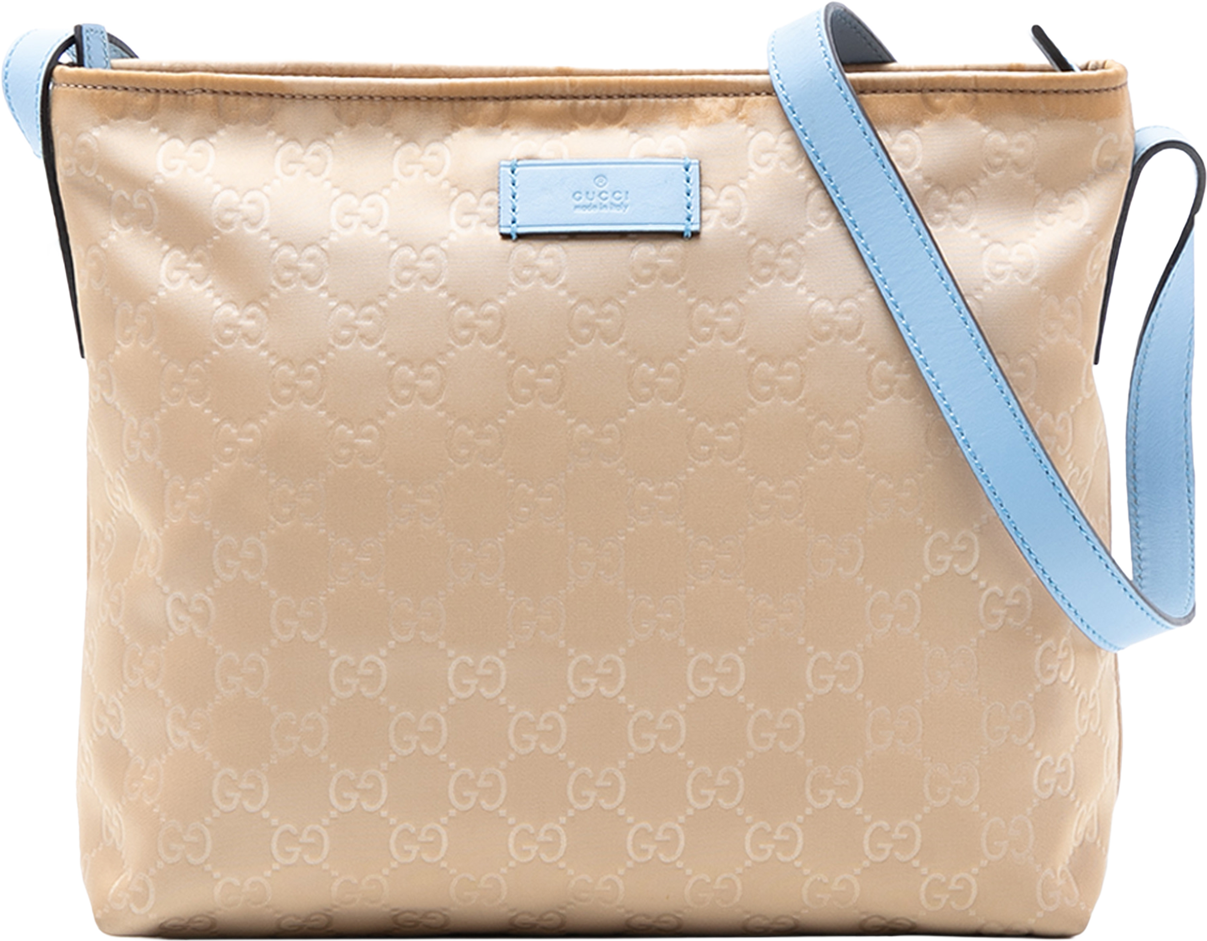 Gucci Gg Nylon Crossbody, från Luxclusif, i färgen beige. Klicka för att öppna bilden i stort format