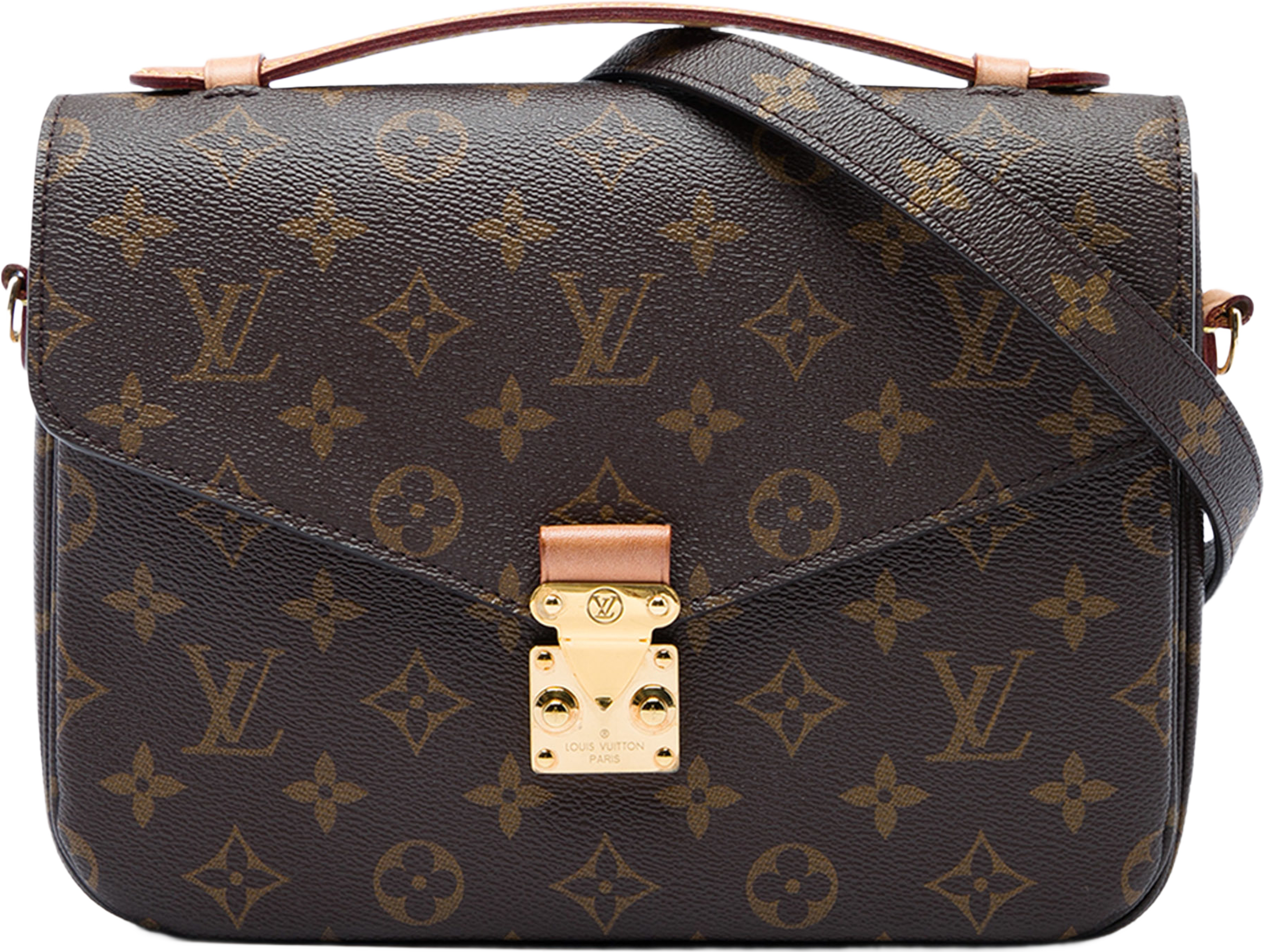 Louis Vuitton Monogram Pochette Metis, från Luxclusif, i färgen brun. Klicka för att öppna bilden i stort format
