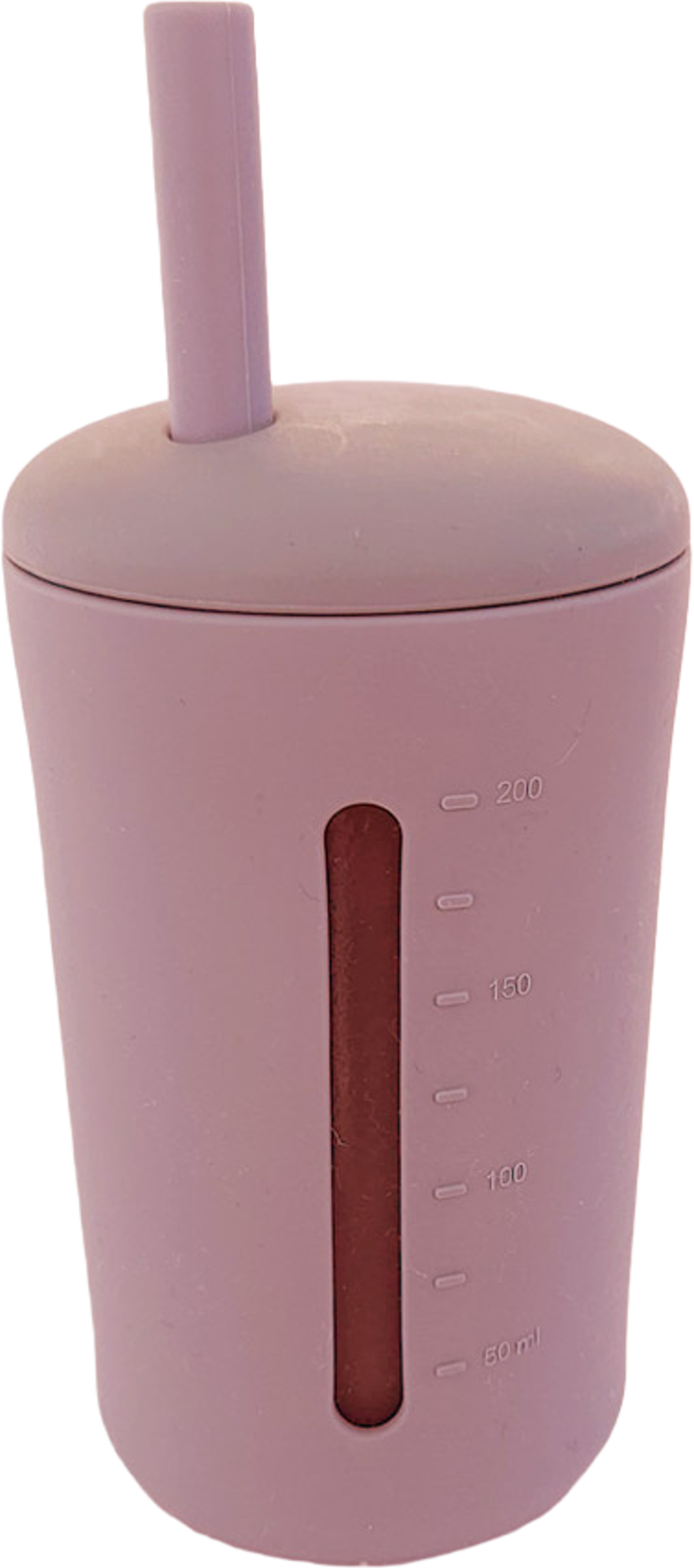 Mugg Med Sugrör Silikon 200 Ml