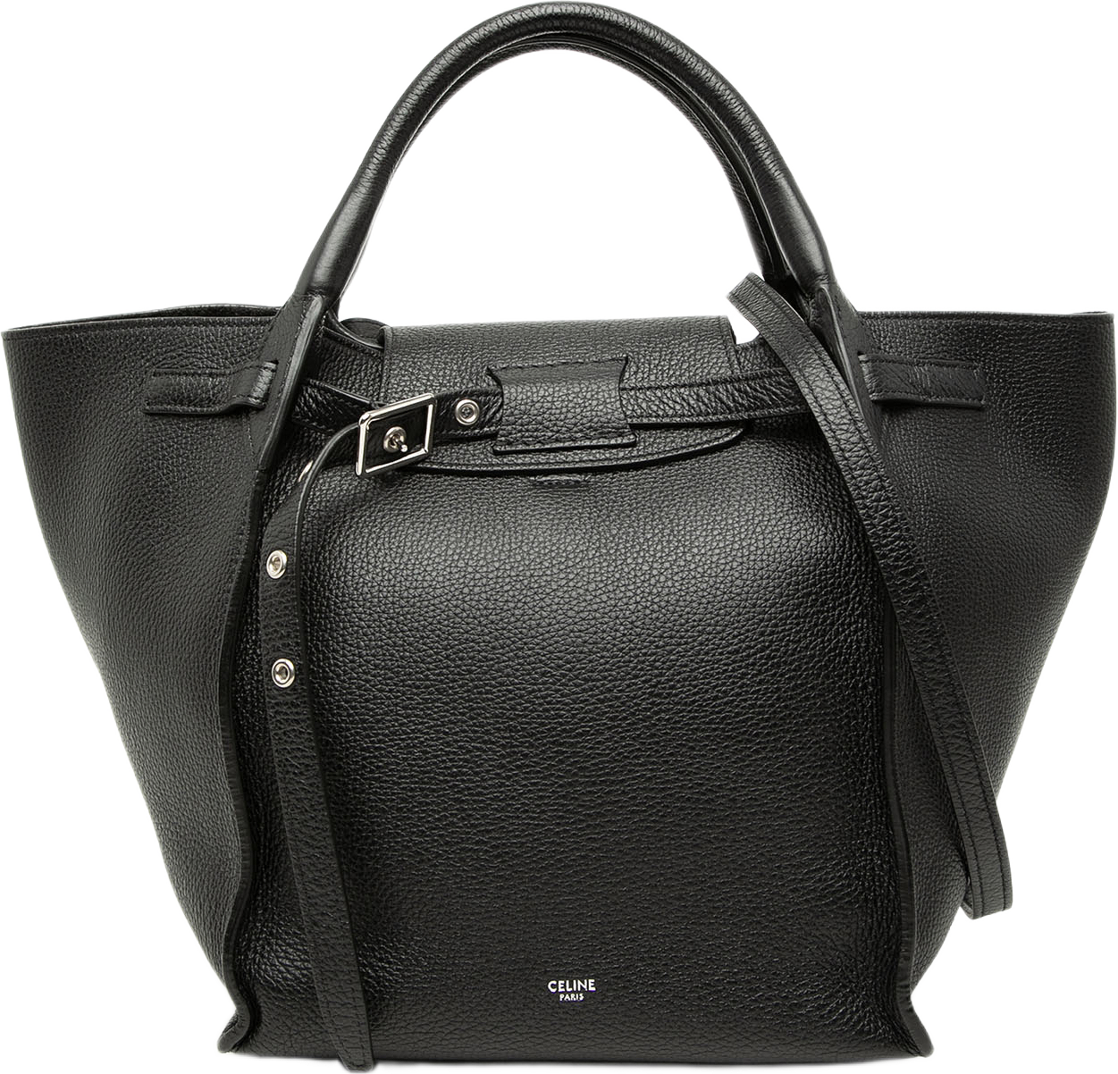 Celine Small Supple Grained Calfskin Big Bag, från Luxclusif, i färgen black. Klicka för att öppna bilden i stort format