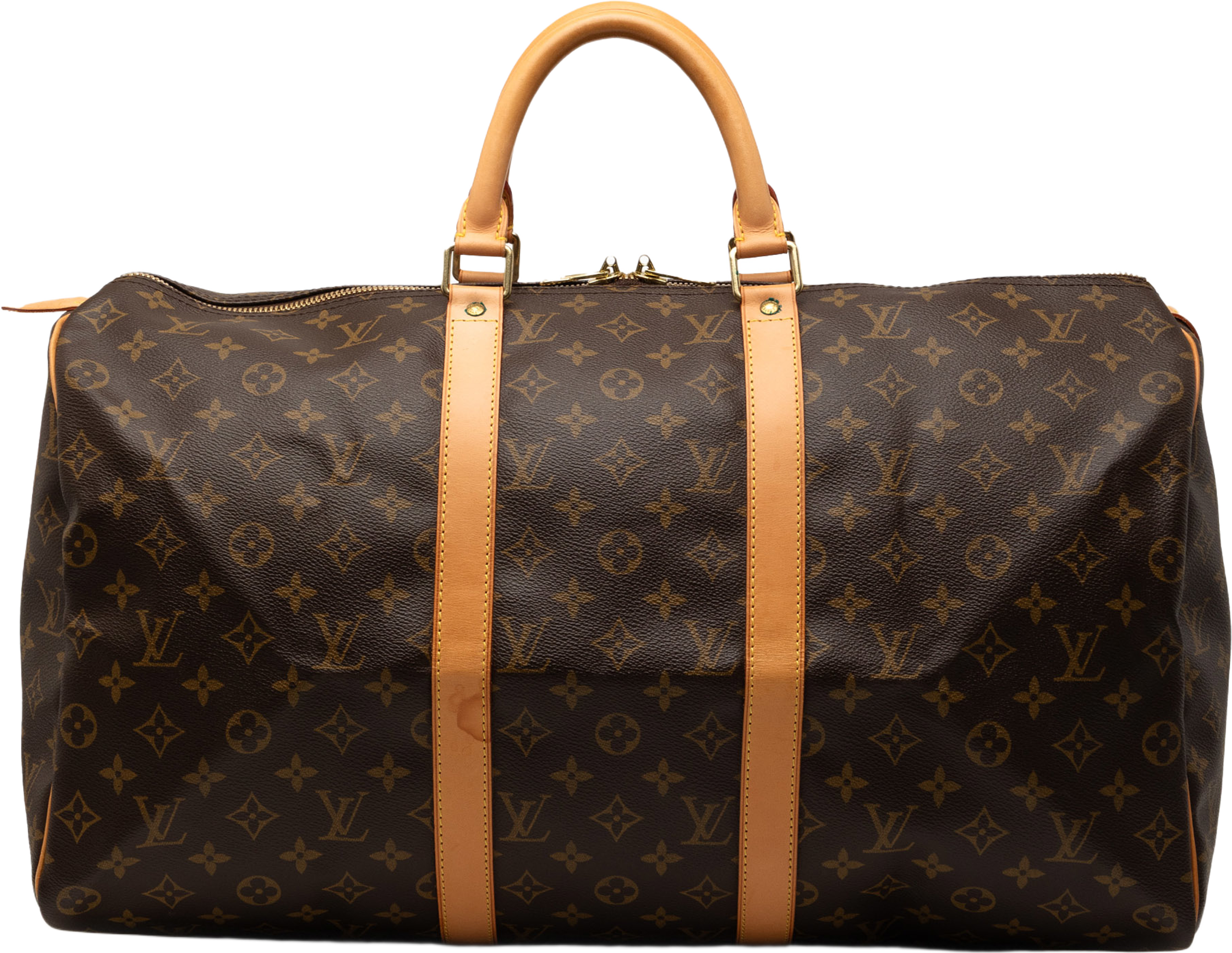 Louis Vuitton Monogram Keepall 50, från Luxclusif, i färgen brown. Klicka för att öppna bilden i stort format