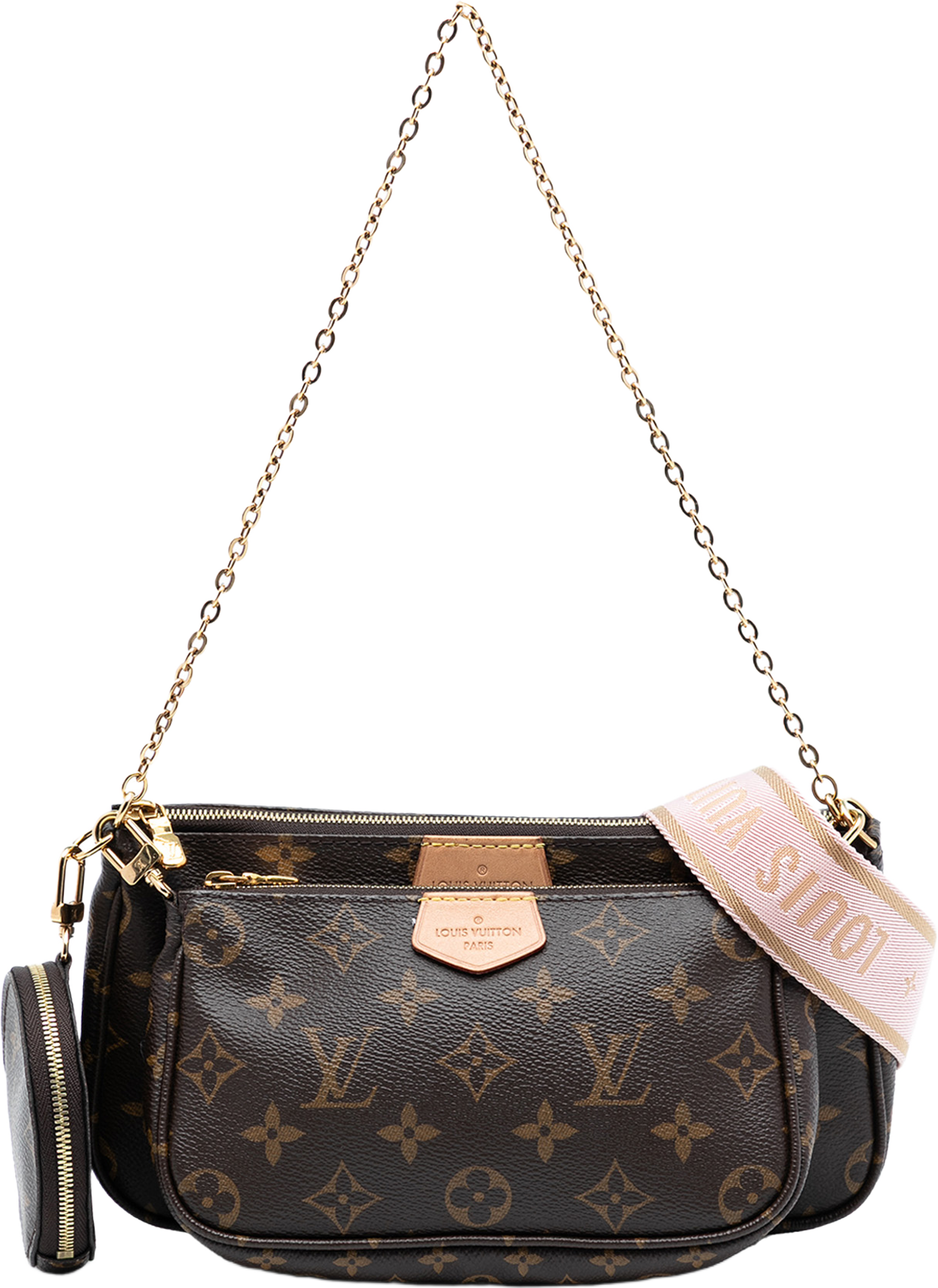 Louis Vuitton Monogram Multi Pochette Accessoires, från Luxclusif, i färgen brown. Klicka för att öppna bilden i stort format