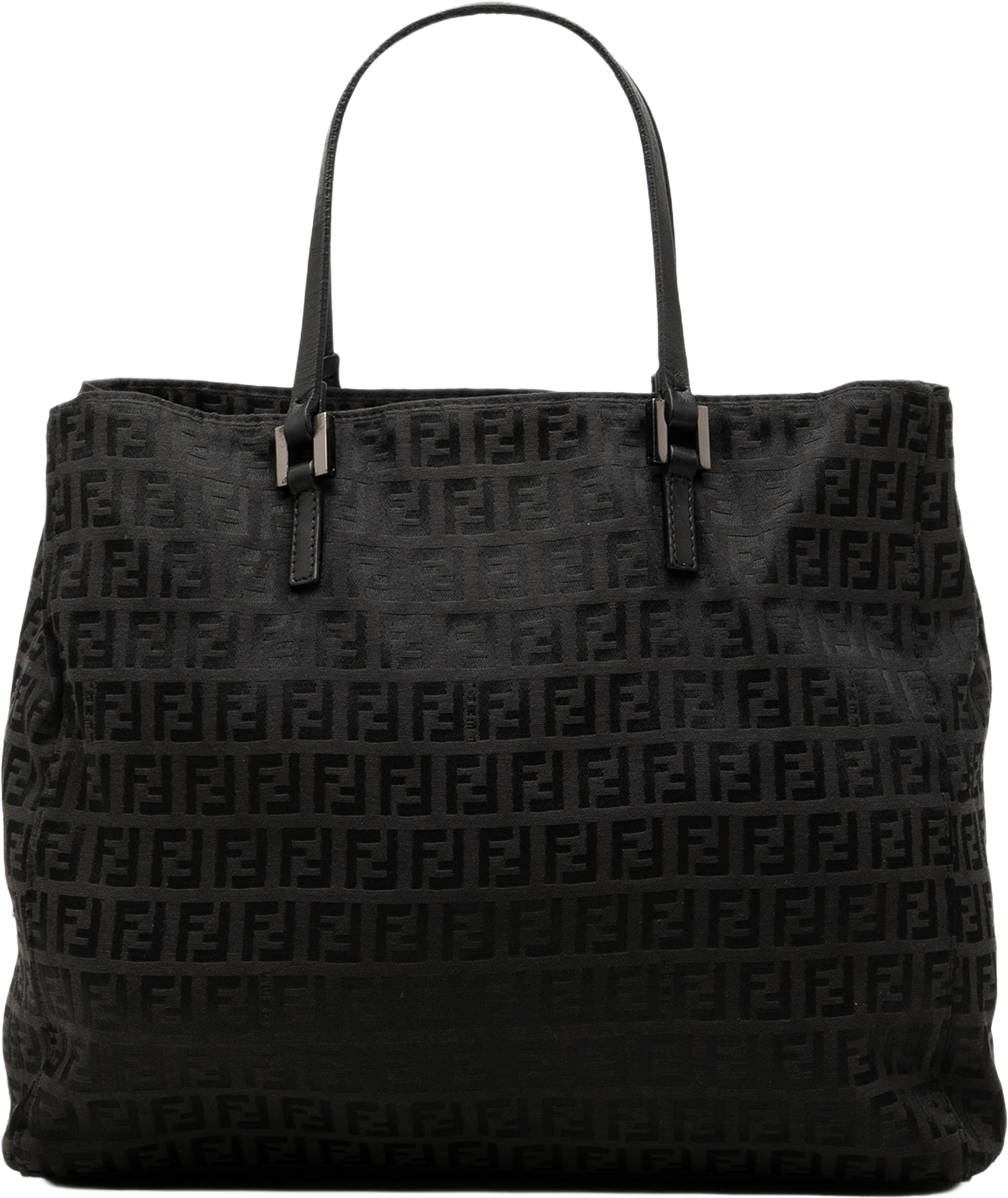 Fendi Zucchino Canvas Tote, från Luxclusif, i färgen svart. Klicka för att öppna bilden i stort format