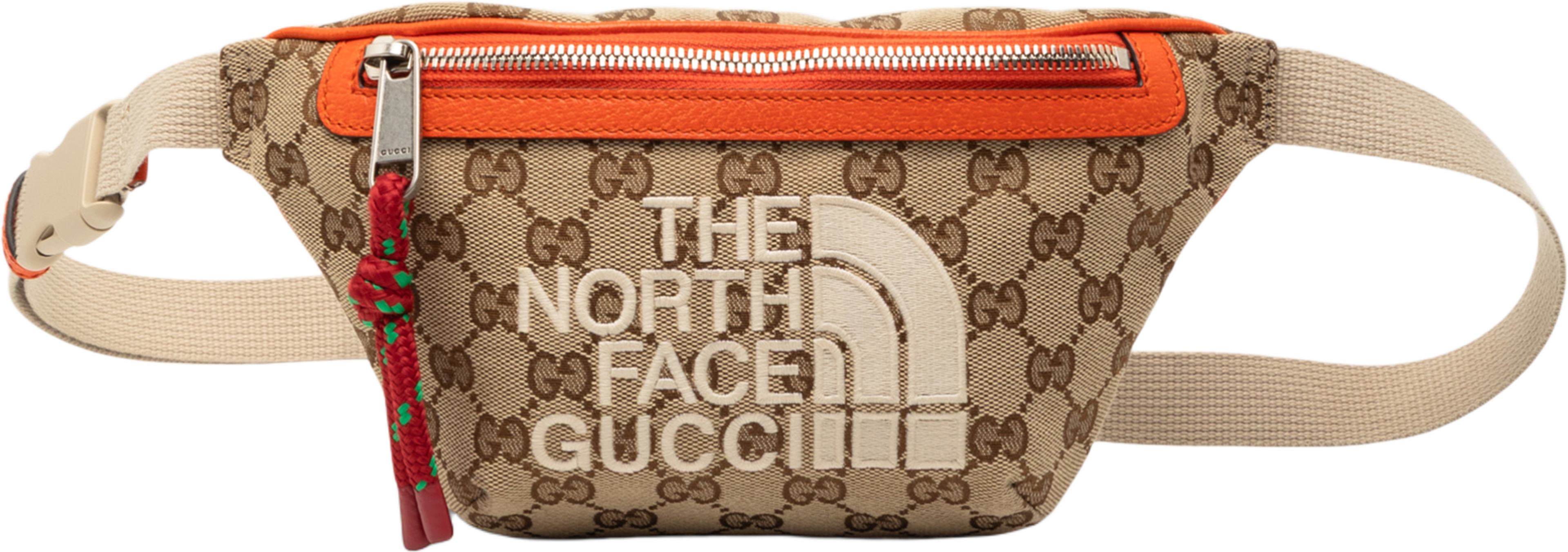 Gucci The North Face Gg Canvas Belt Bag, från Luxclusif, i färgen beige. Klicka för att öppna bilden i stort format