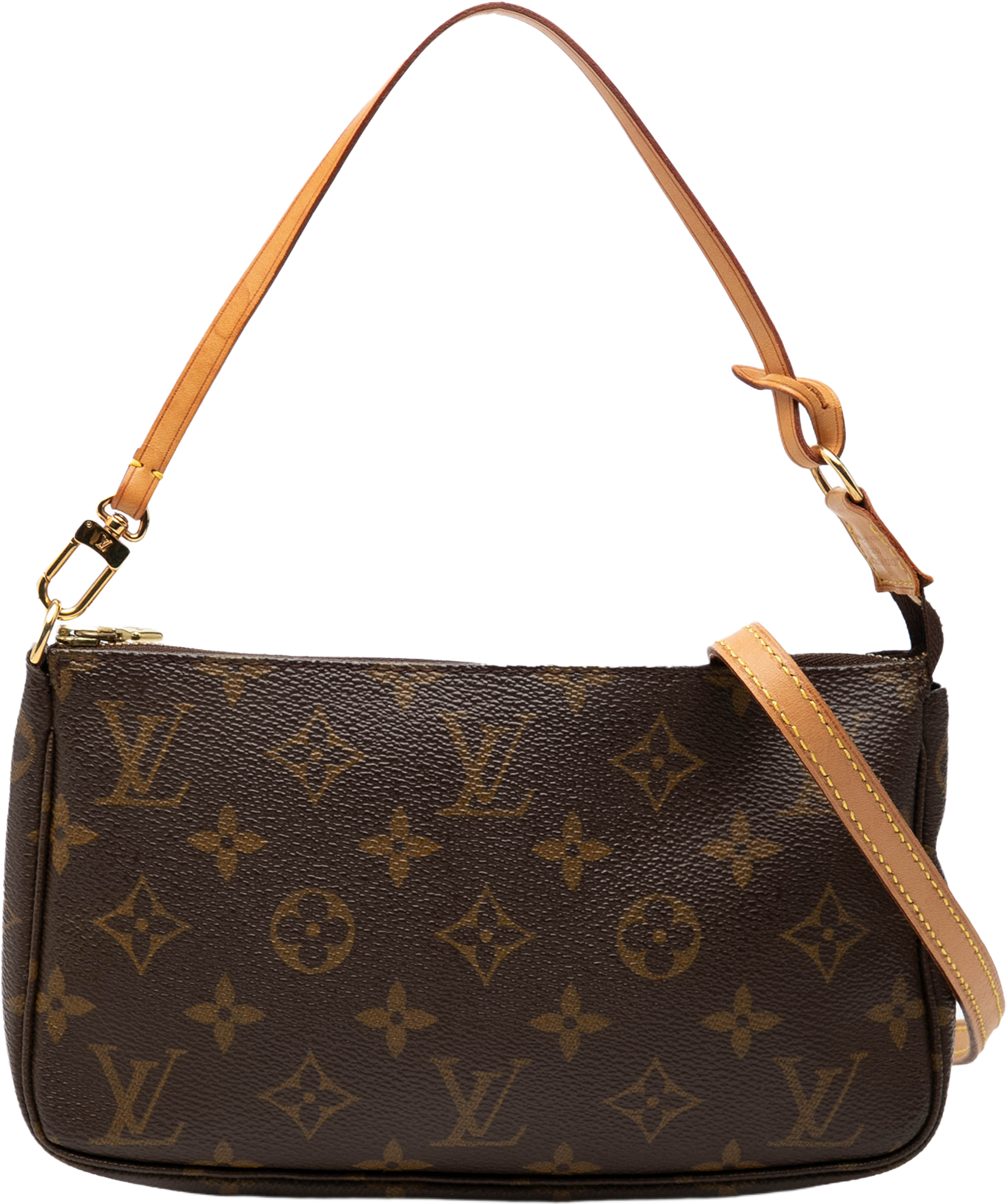 Louis Vuitton Monogram Pochette Accessoires, från Luxclusif, i färgen brown. Klicka för att öppna bilden i stort format