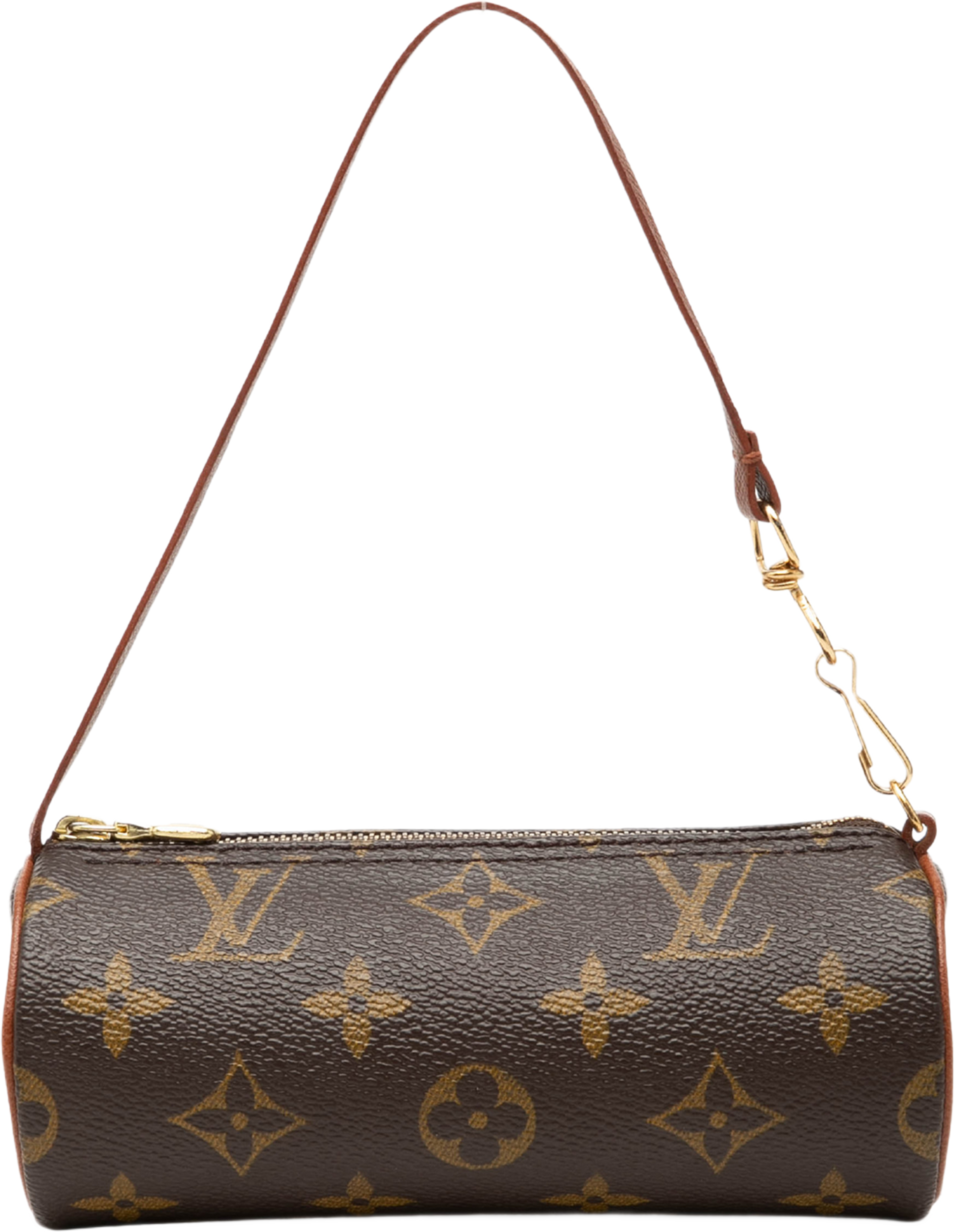 Louis Vuitton Monogram Papillon Pochette, från Luxclusif, i färgen brun. Klicka för att öppna bilden i stort format