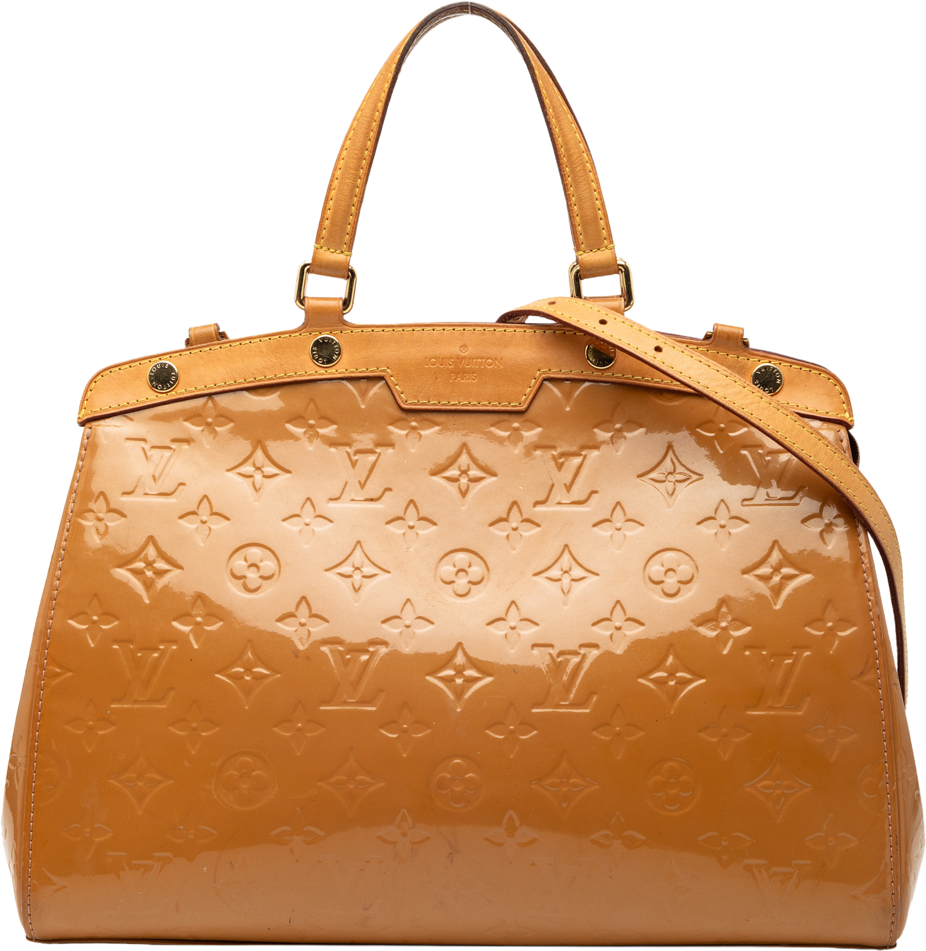 Louis Vuitton Monogram Vernis Brea Mm, från Luxclusif, i färgen brown. Klicka för att öppna bilden i stort format