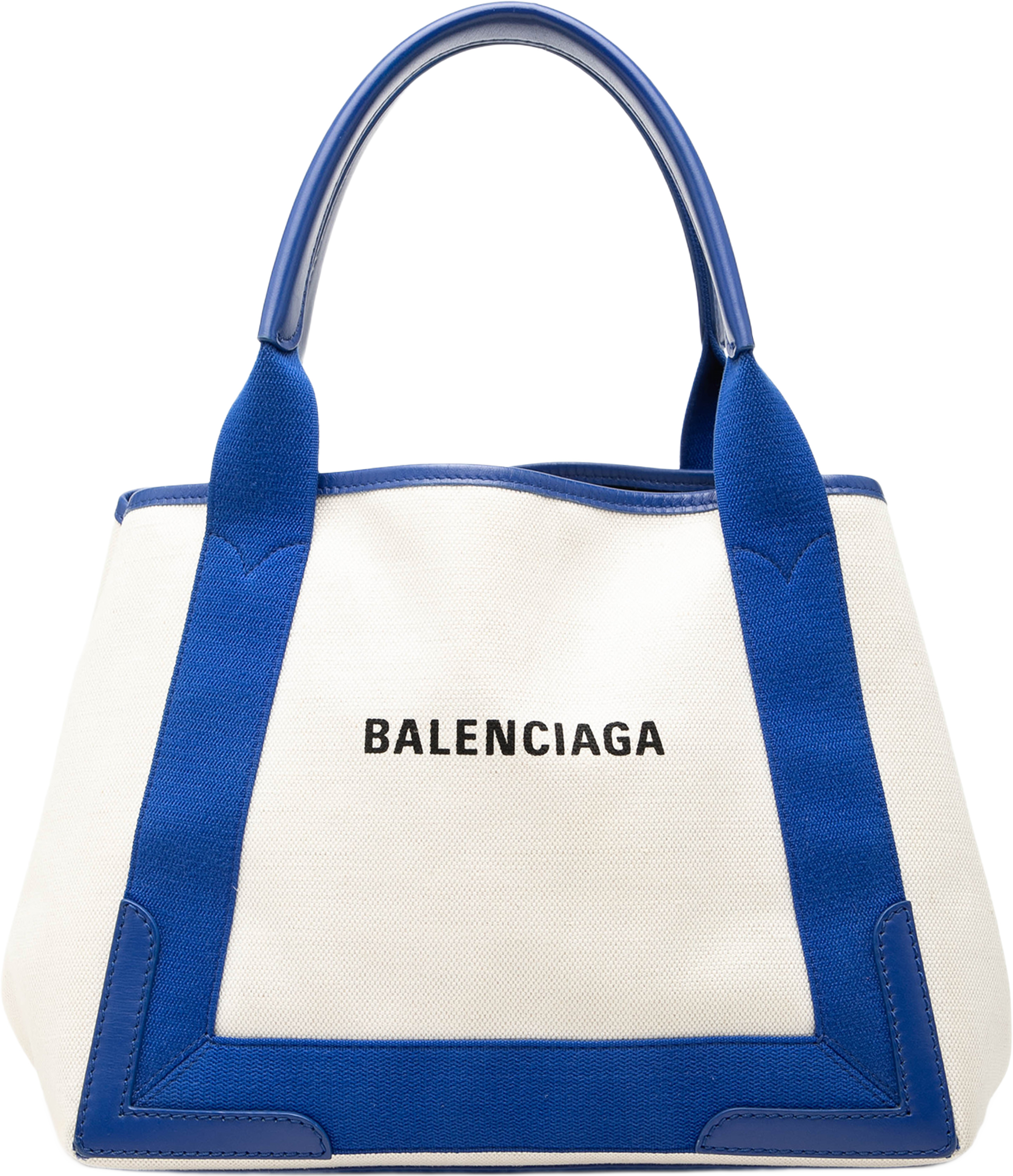 Balenciaga Canvas Navy Cabas S Tote, från Luxclusif, i färgen off white. Klicka för att öppna bilden i stort format