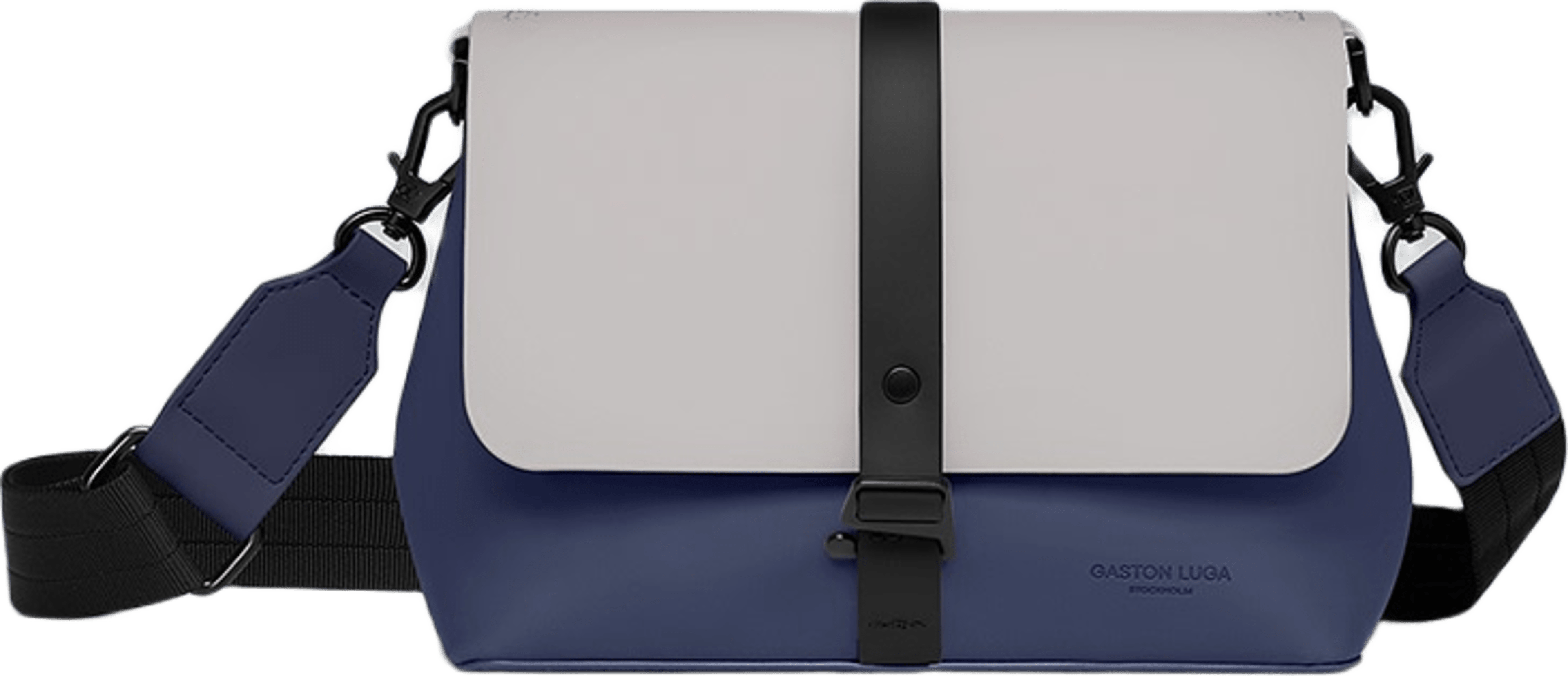Spläsh Crossbody Bag, från Gaston Luga, i färgen dark blue / taupe.