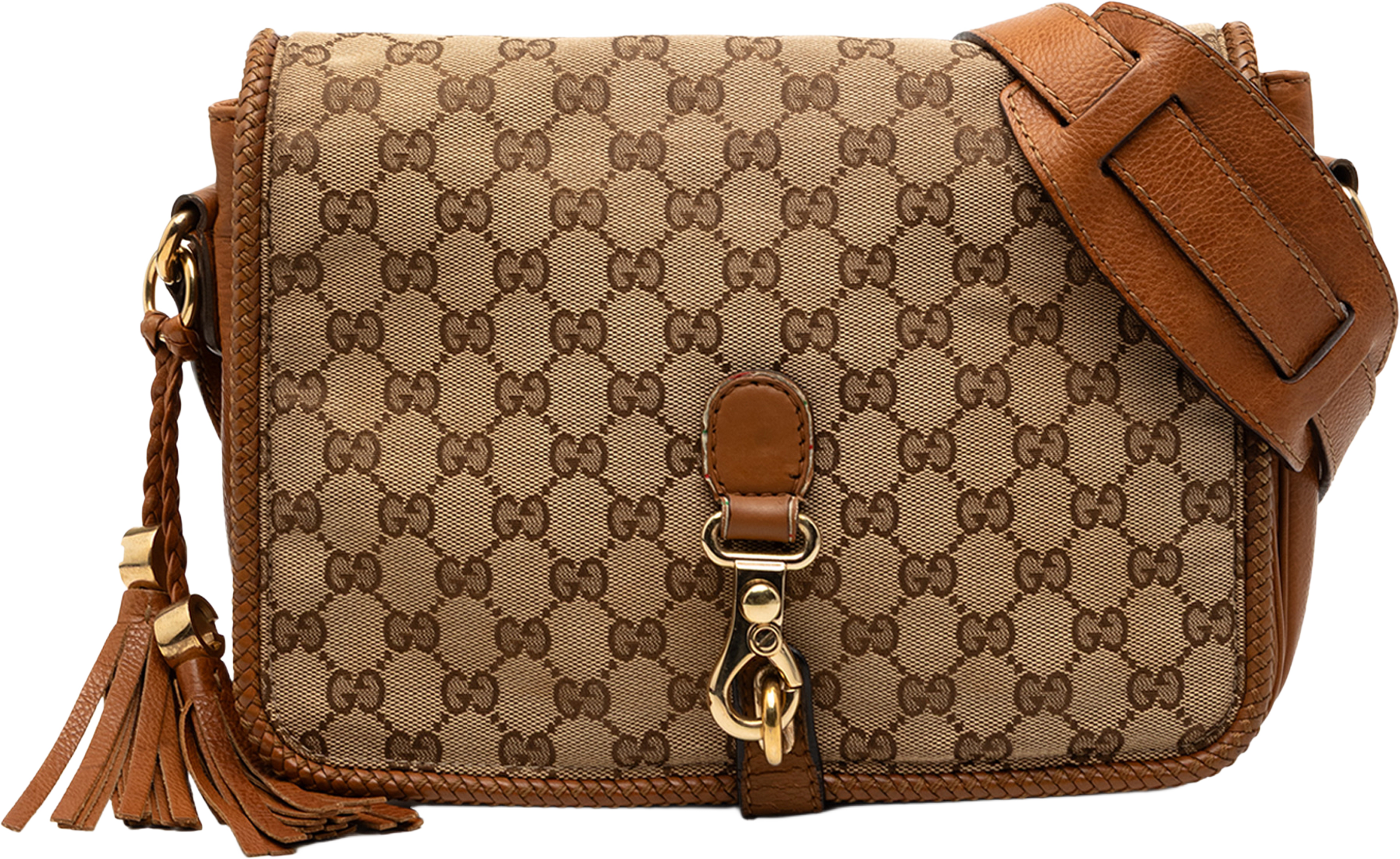 Gucci Gg Canvas Marrakech Crossbody, från Luxclusif, i färgen beige. Klicka för att öppna bilden i stort format
