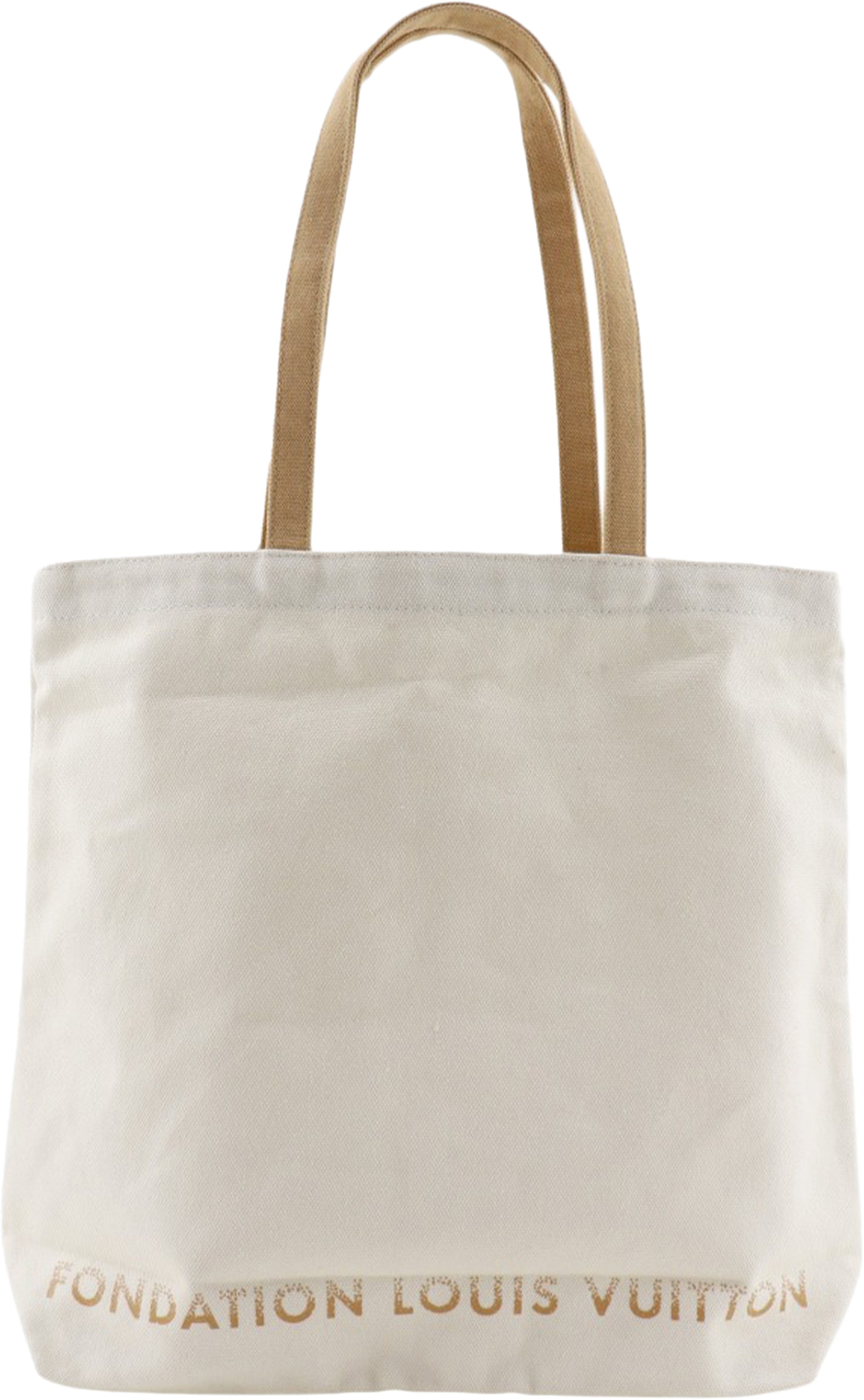 Louis Vuitton Canvas Fondation Tote, från Luxclusif, i färgen vit. Klicka för att öppna bilden i stort format