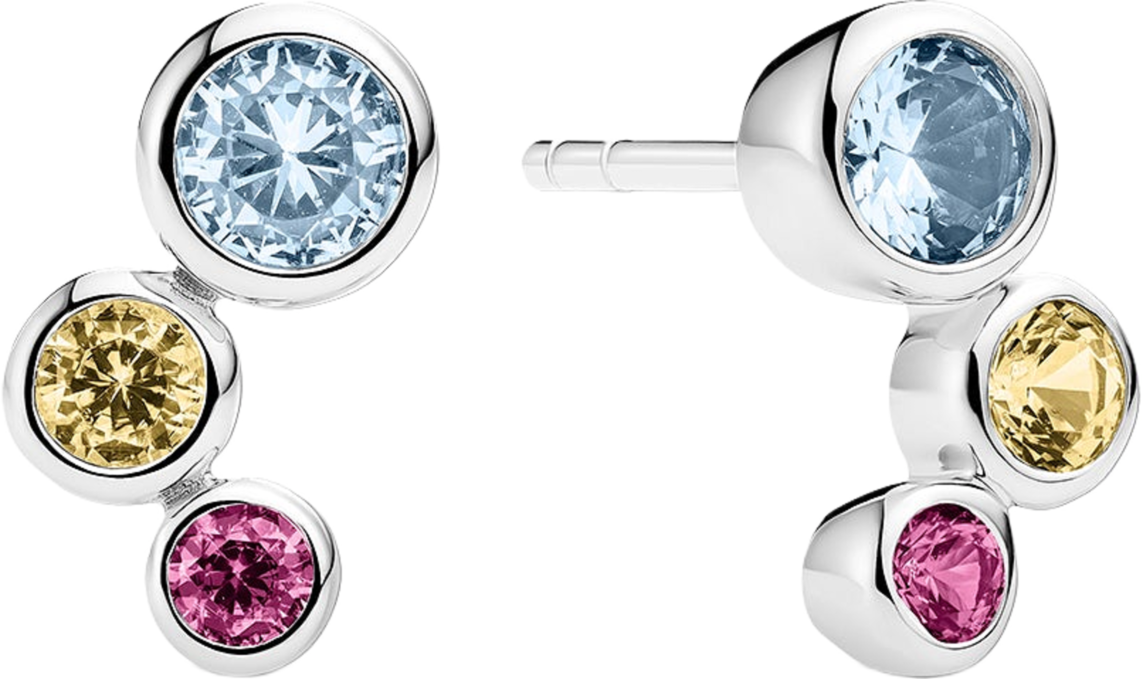 Örhängen Sardinien Tre, från Sif Jakobs Jewellery, i färgen 925 sterling silver. Klicka för att öppna bilden i stort format