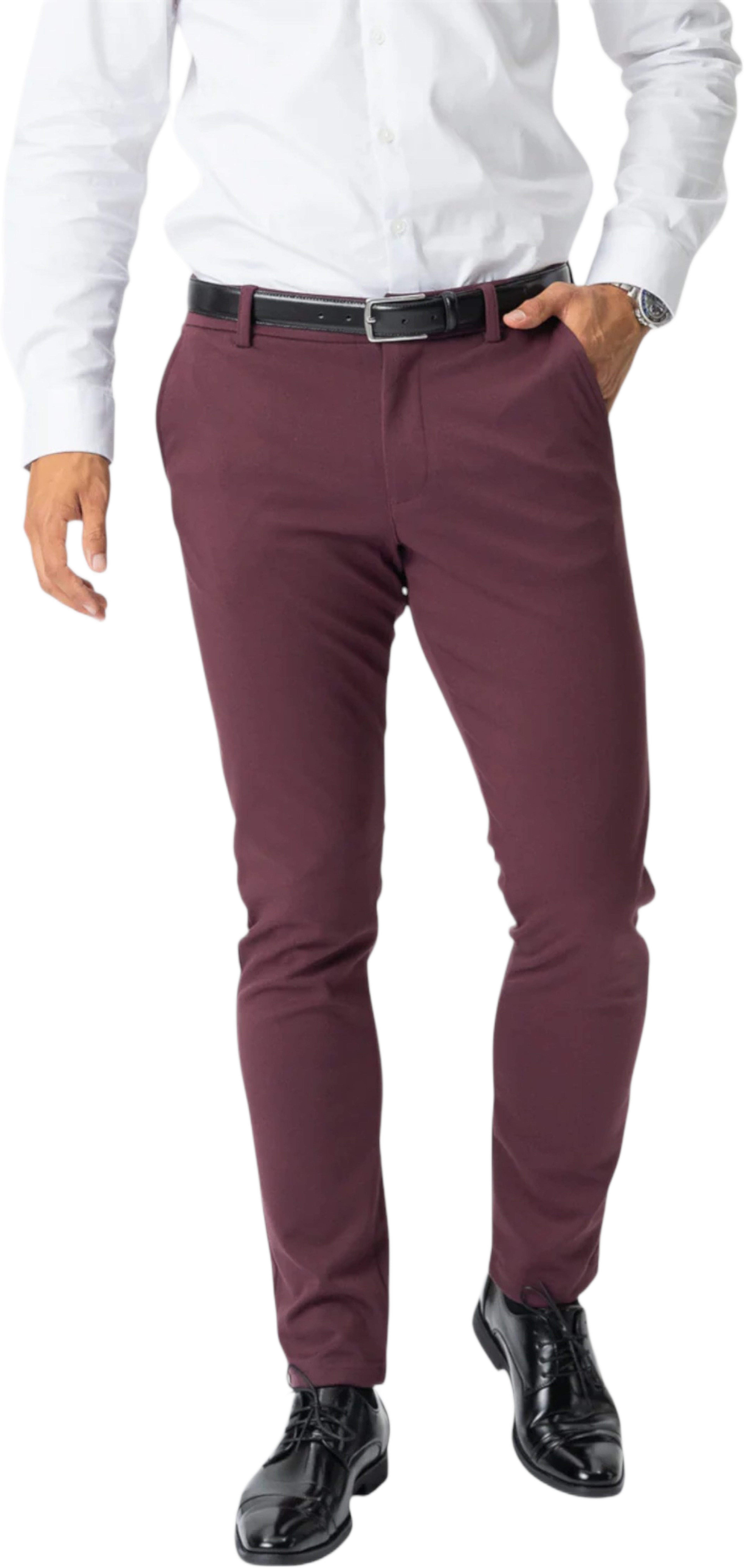 The Original Performance Pants, från TeeShoppen, i färgen bordeaux. Klicka för att öppna bilden i stort format