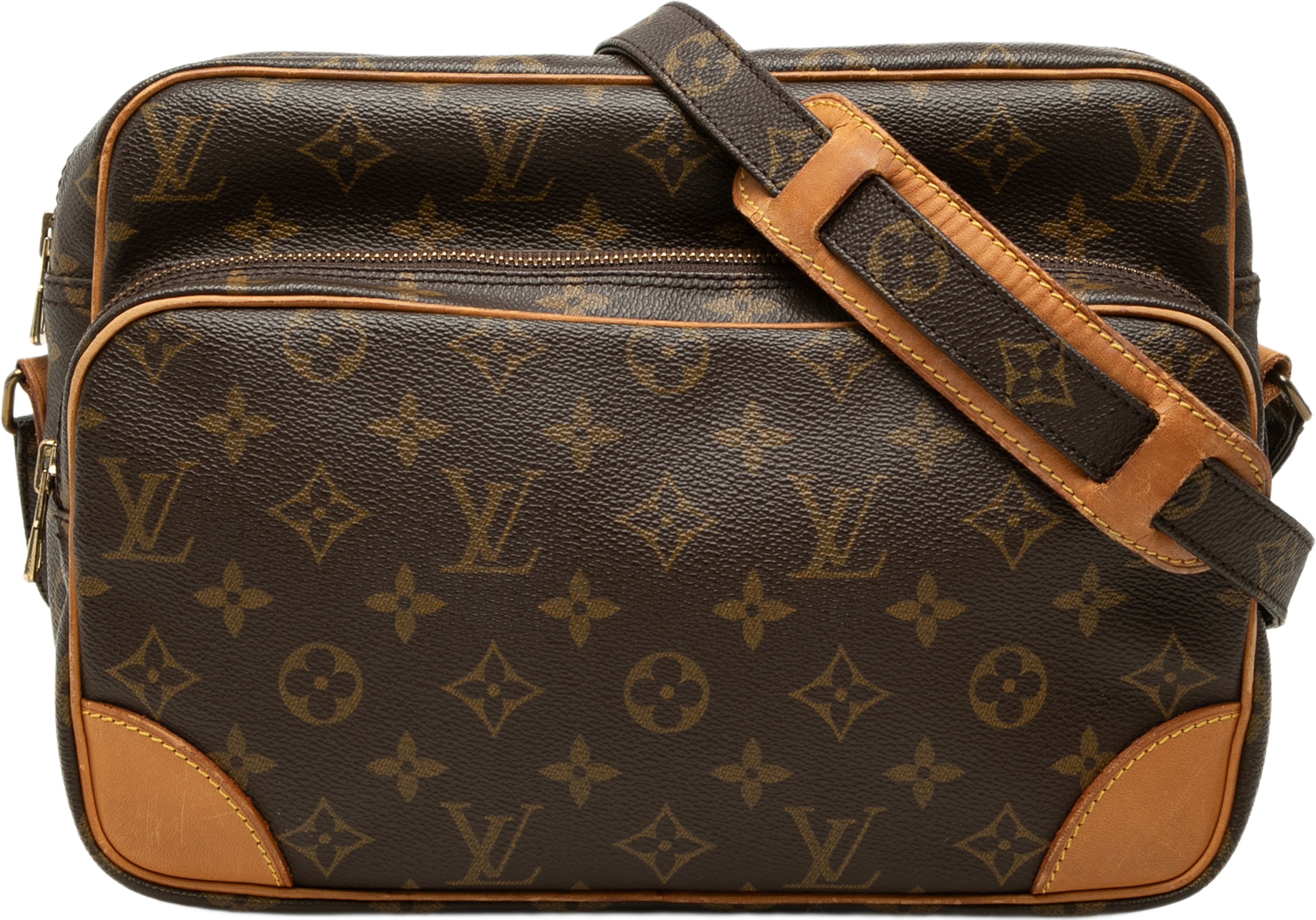Louis Vuitton Monogram Nil Crossbody, från Luxclusif, i färgen brun. Klicka för att öppna bilden i stort format