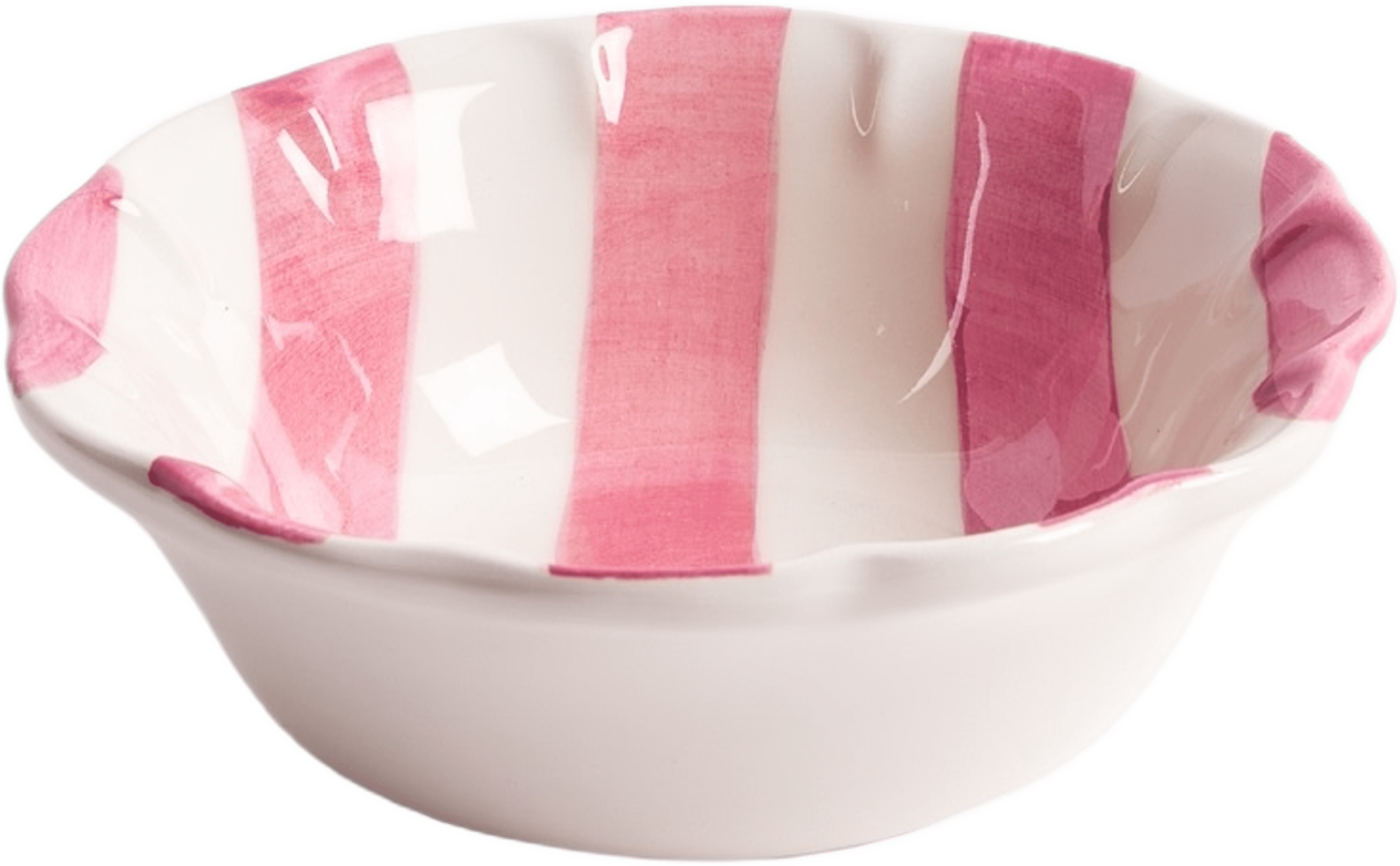 Stripe Liten Skål - 15 Cm, från Pick A Poppy, i färgen dark pink. Klicka för att öppna bilden i stort format