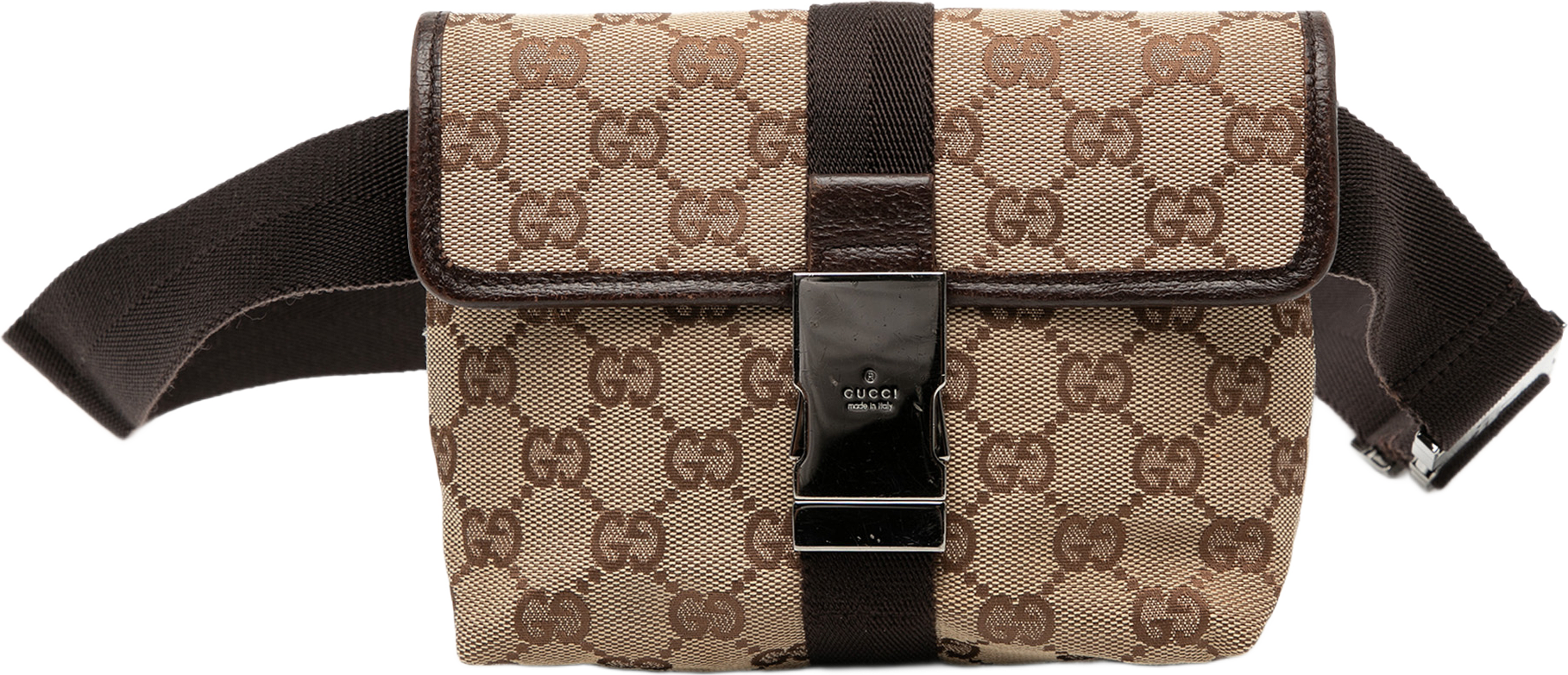 Gucci Gg Canvas Belt Bag, från Luxclusif, i färgen beige. Klicka för att öppna bilden i stort format