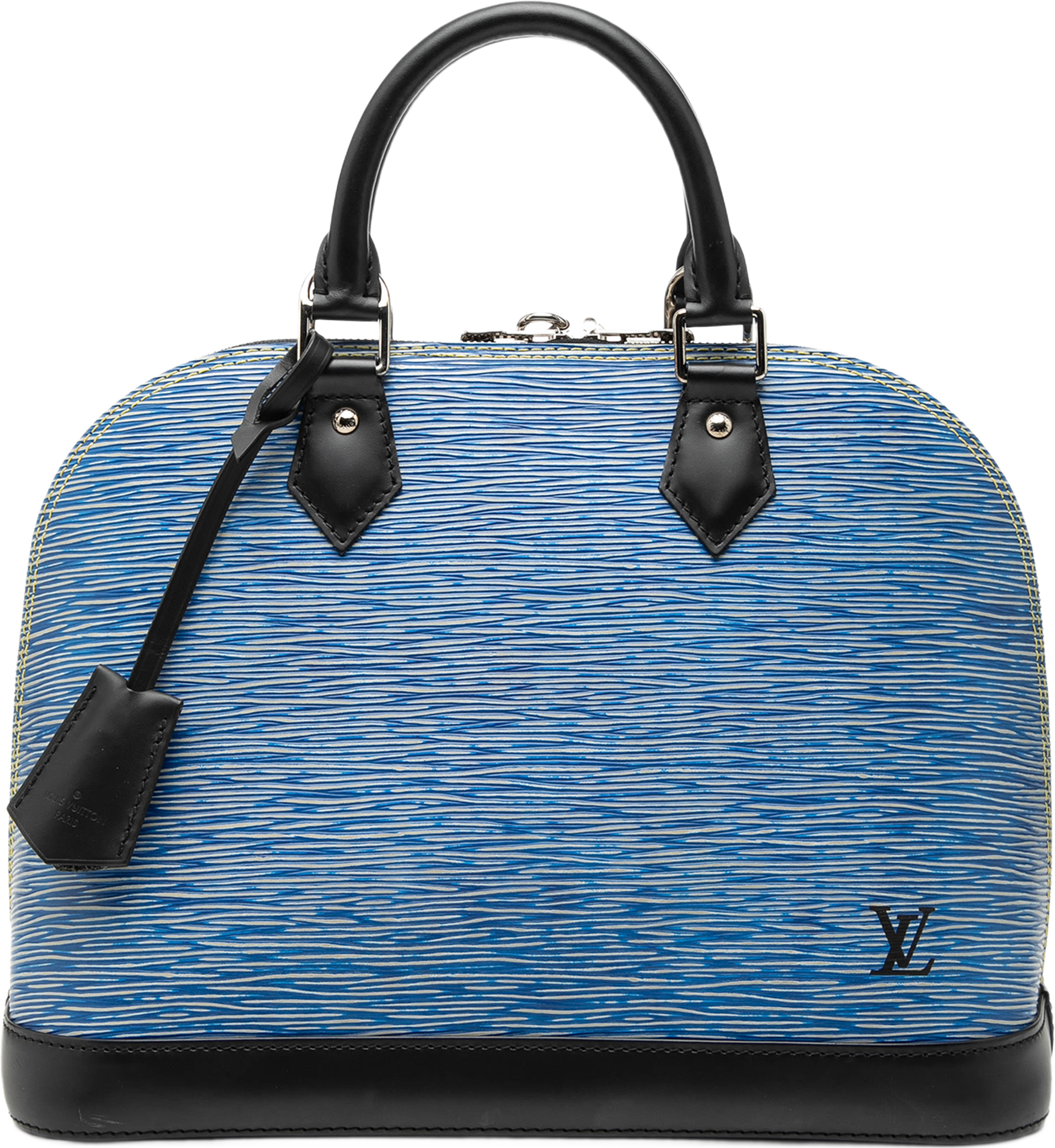 Louis Vuitton Epi Denim Alma Pm, från Luxclusif, i färgen blue. Klicka för att öppna bilden i stort format