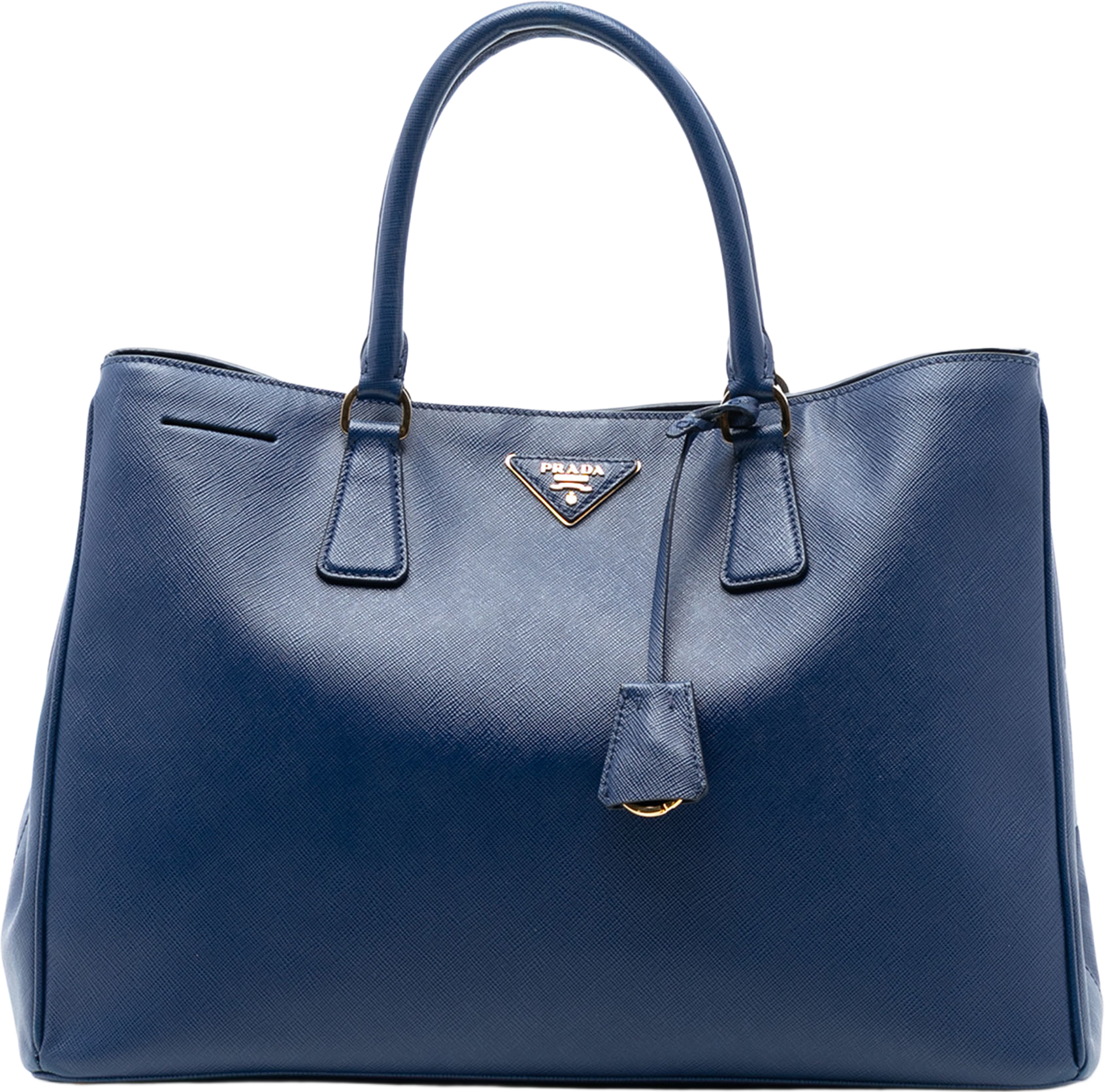 Prada Large Saffiano Lux Galleria Tote, från Luxclusif, i färgen dark blue. Klicka för att öppna bilden i stort format