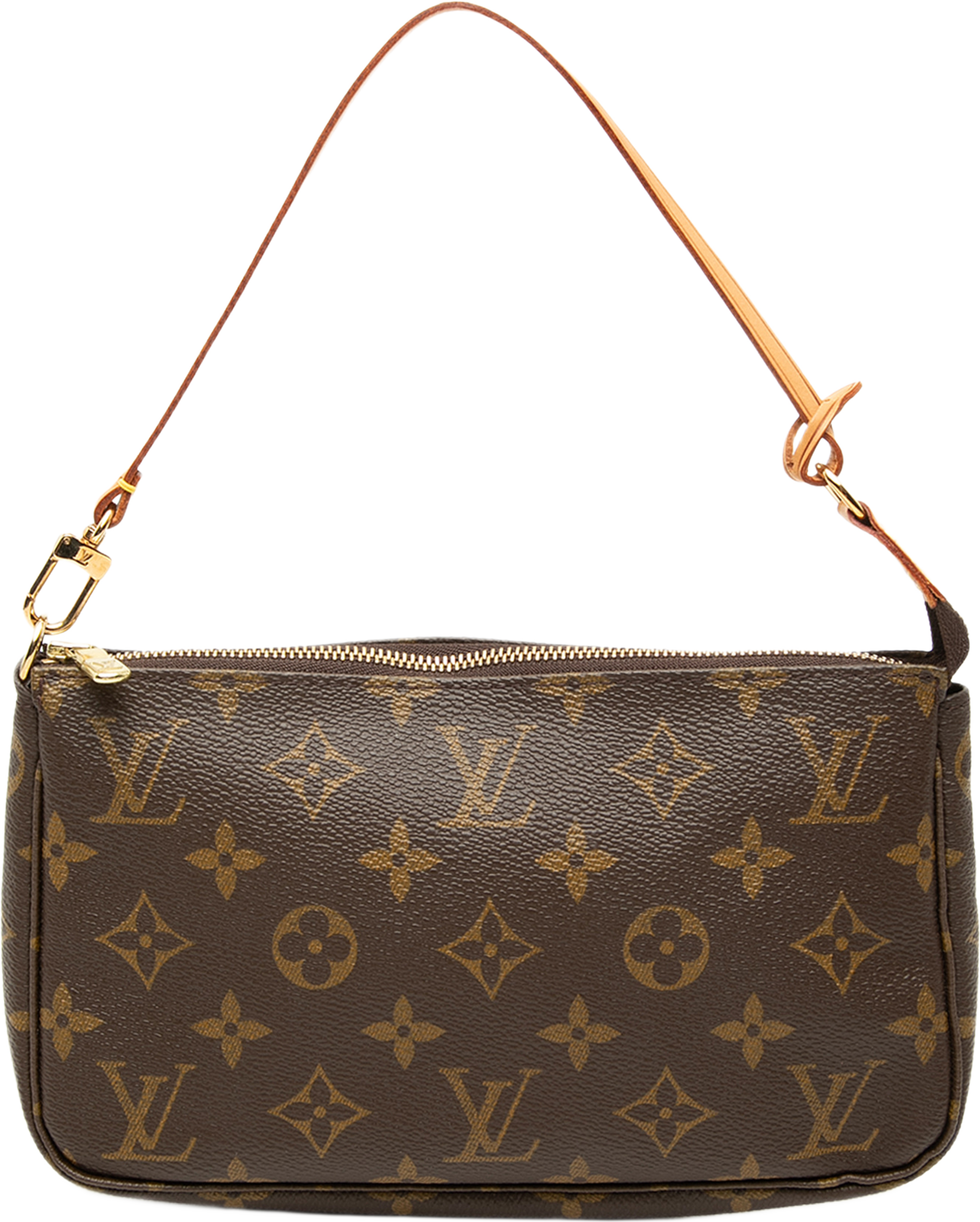 Louis Vuitton Monogram Pochette Accessoires, från Luxclusif, i färgen brun. Klicka för att öppna bilden i stort format