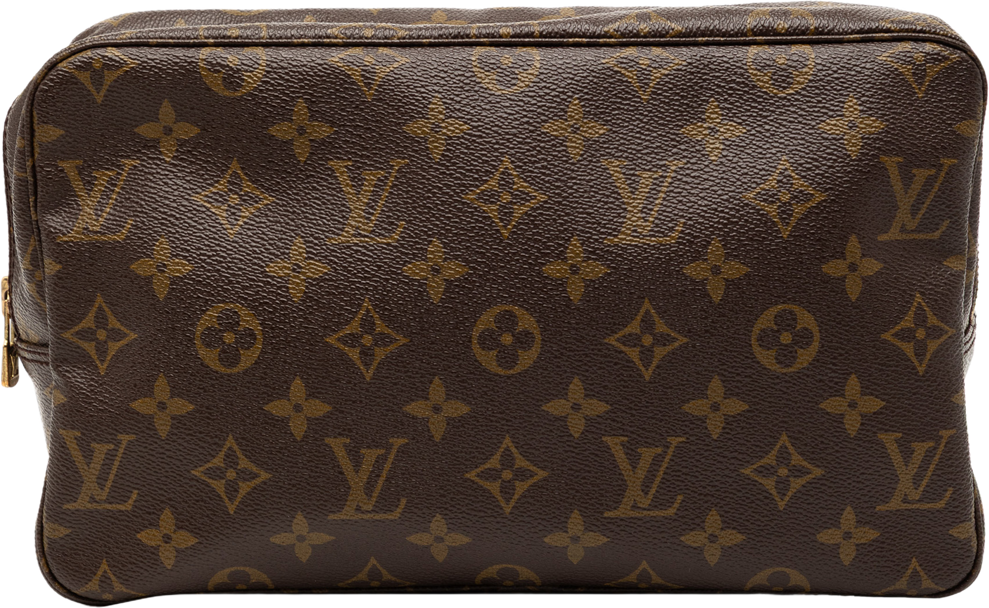 Louis Vuitton Monogram Trousse Toilette 28, från Luxclusif, i färgen brown. Klicka för att öppna bilden i stort format