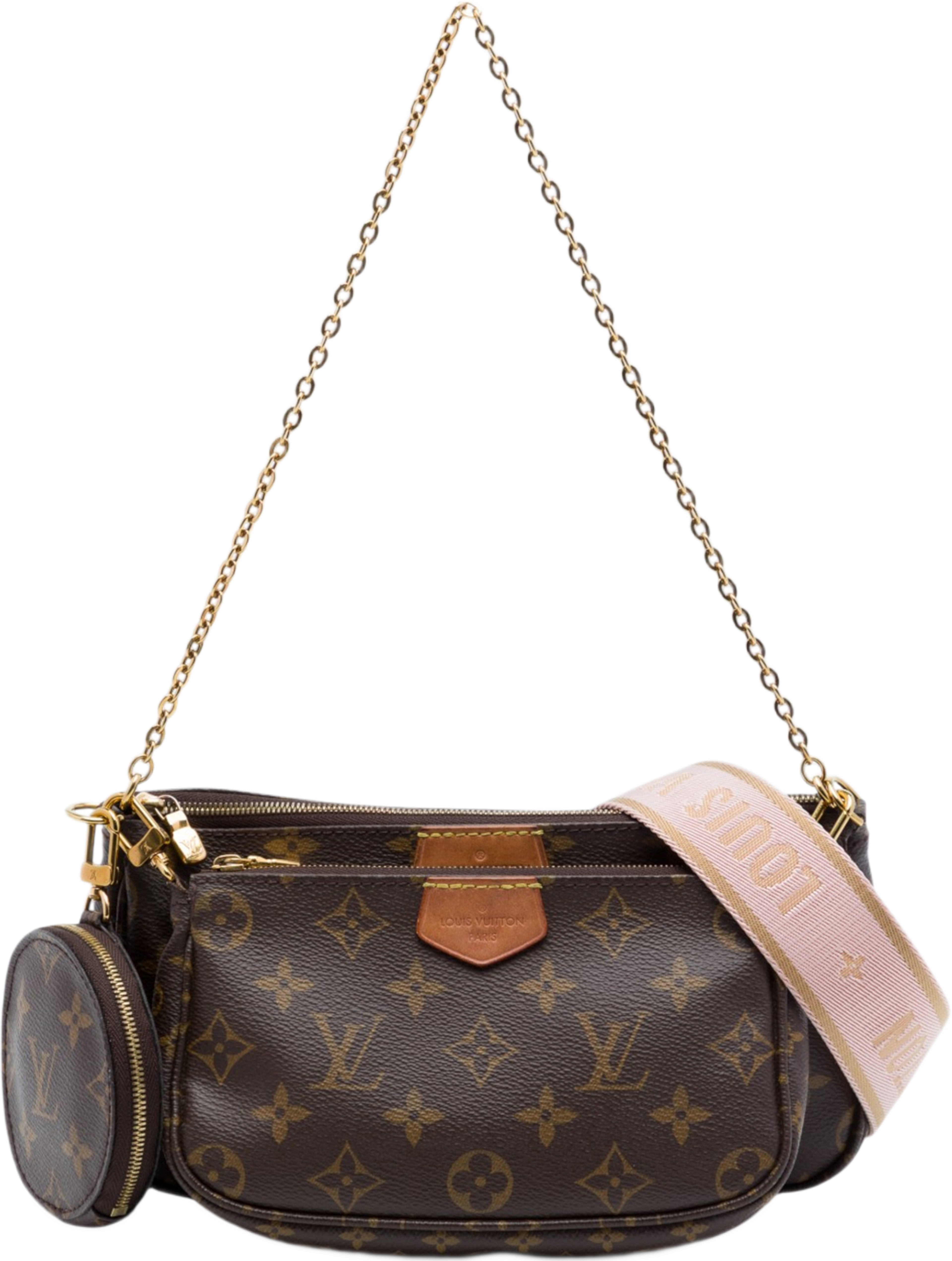 Louis Vuitton Monogram Multi Pochette Accessoires, från Luxclusif, i färgen brun. Klicka för att öppna bilden i stort format