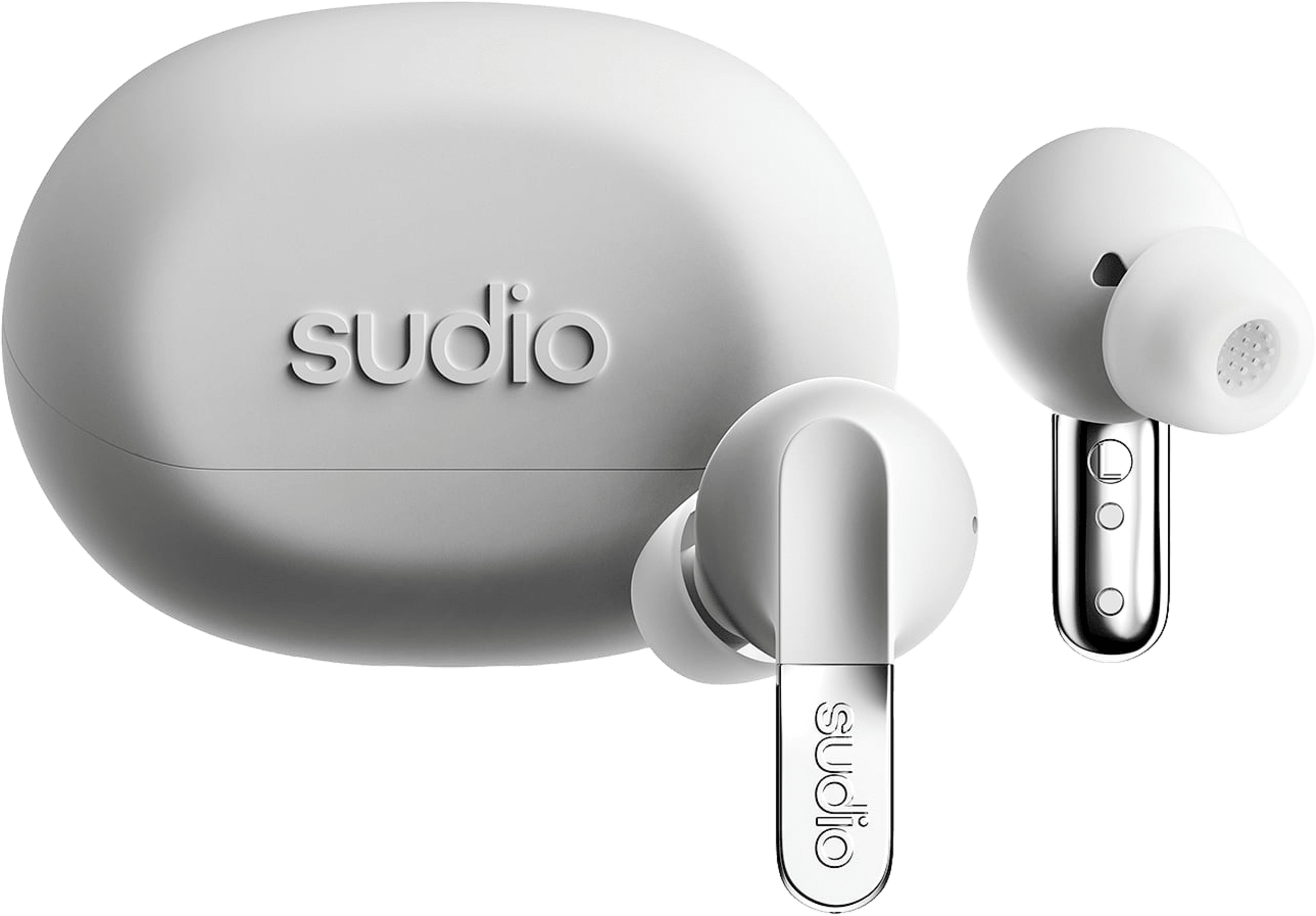 Sudio N3 Pro, från Sudio, i färgen chrome white. Klicka för att öppna bilden i stort format