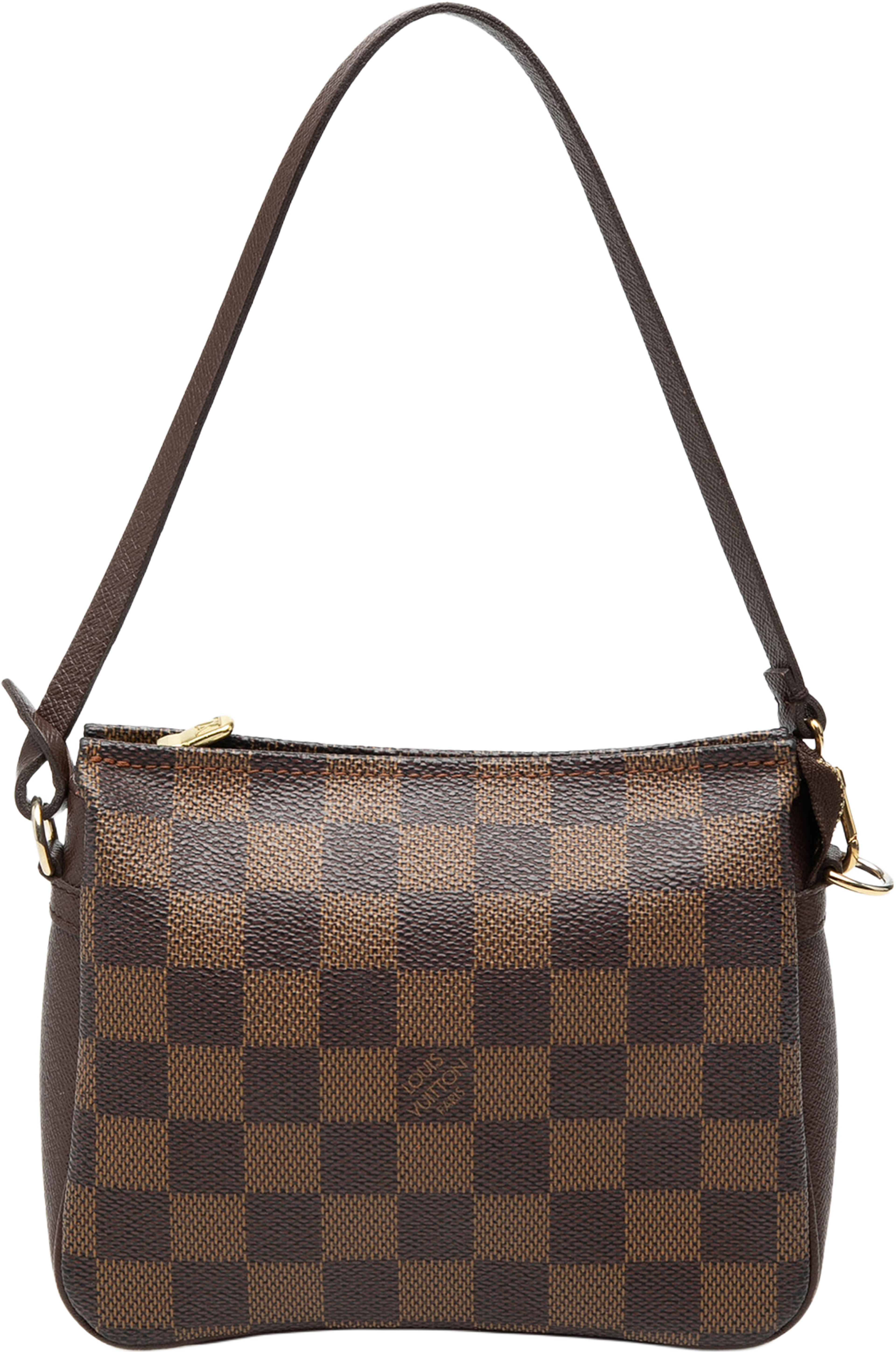 Louis Vuitton Damier Ebene Trousse Pochette, från Luxclusif, i färgen brown. Klicka för att öppna bilden i stort format