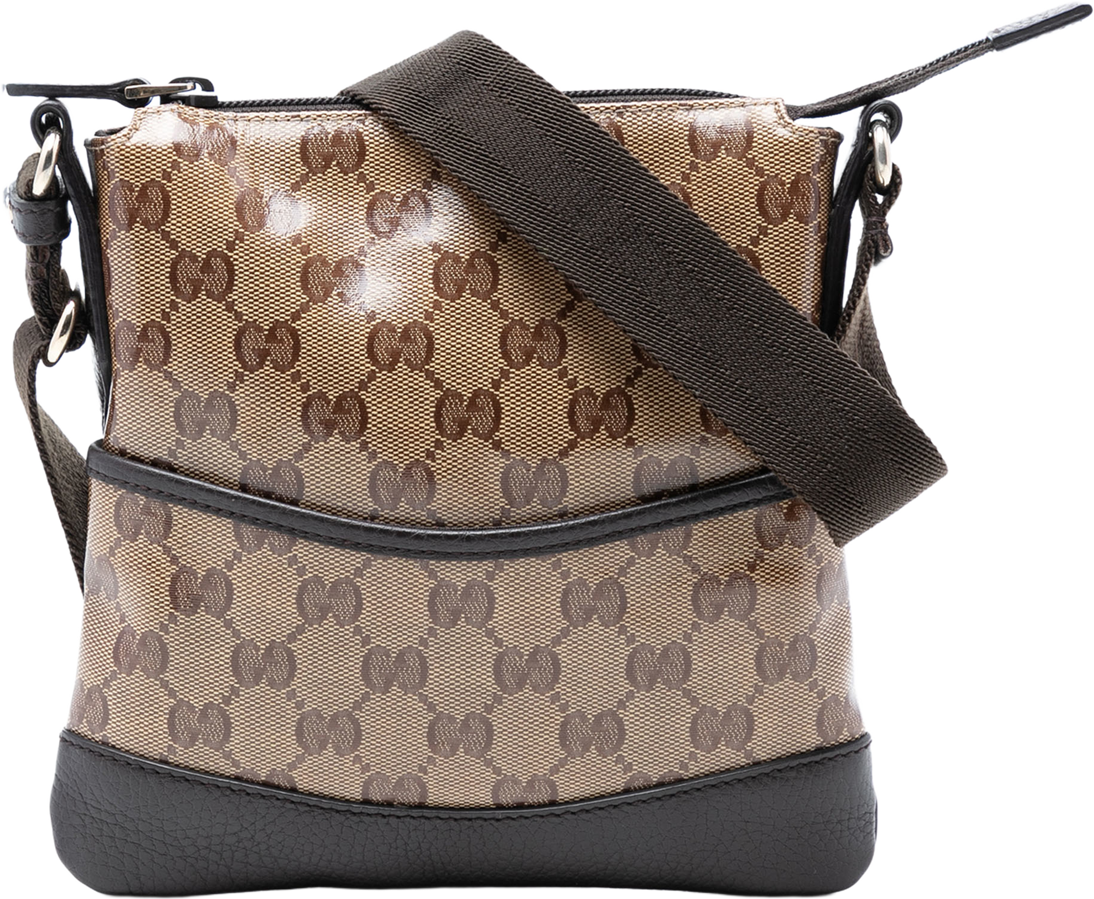 Gucci Gg Crystal Crossbody, från Luxclusif, i färgen beige. Klicka för att öppna bilden i stort format