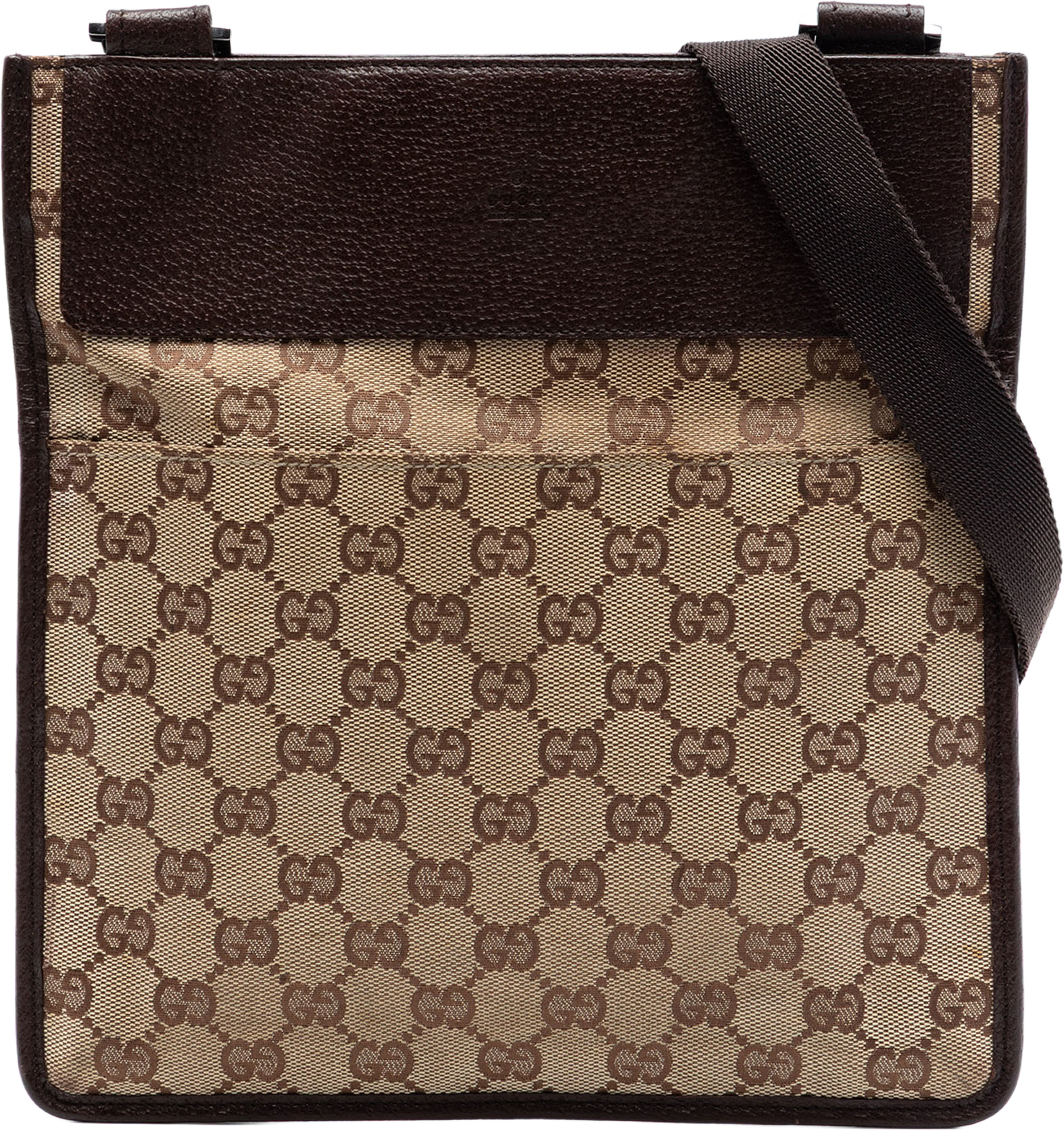 Gucci Gg Canvas Crossbody, från Luxclusif, i färgen beige. Klicka för att öppna bilden i stort format