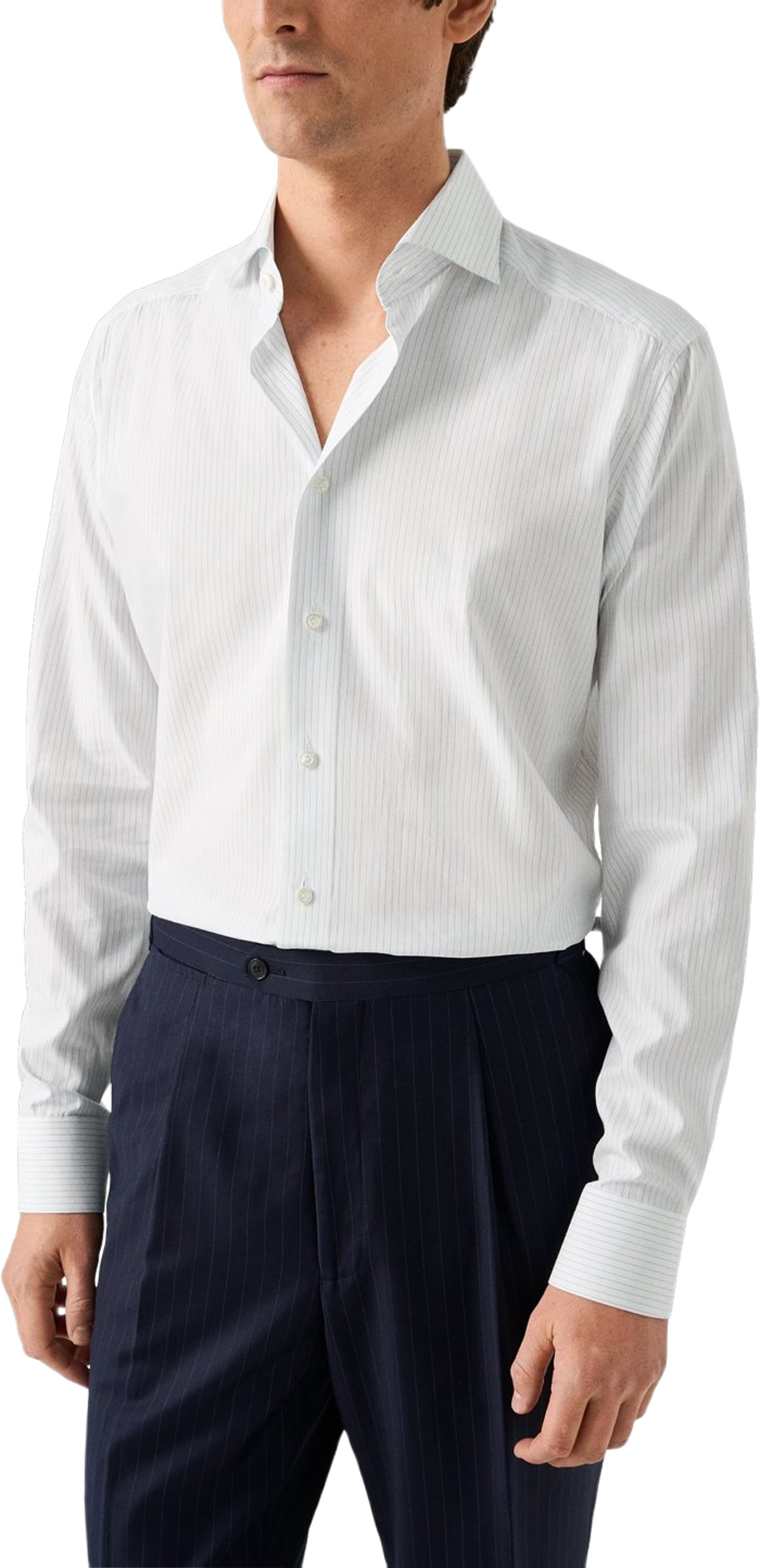 Slim Fit Skjorta I Bomull & Siden