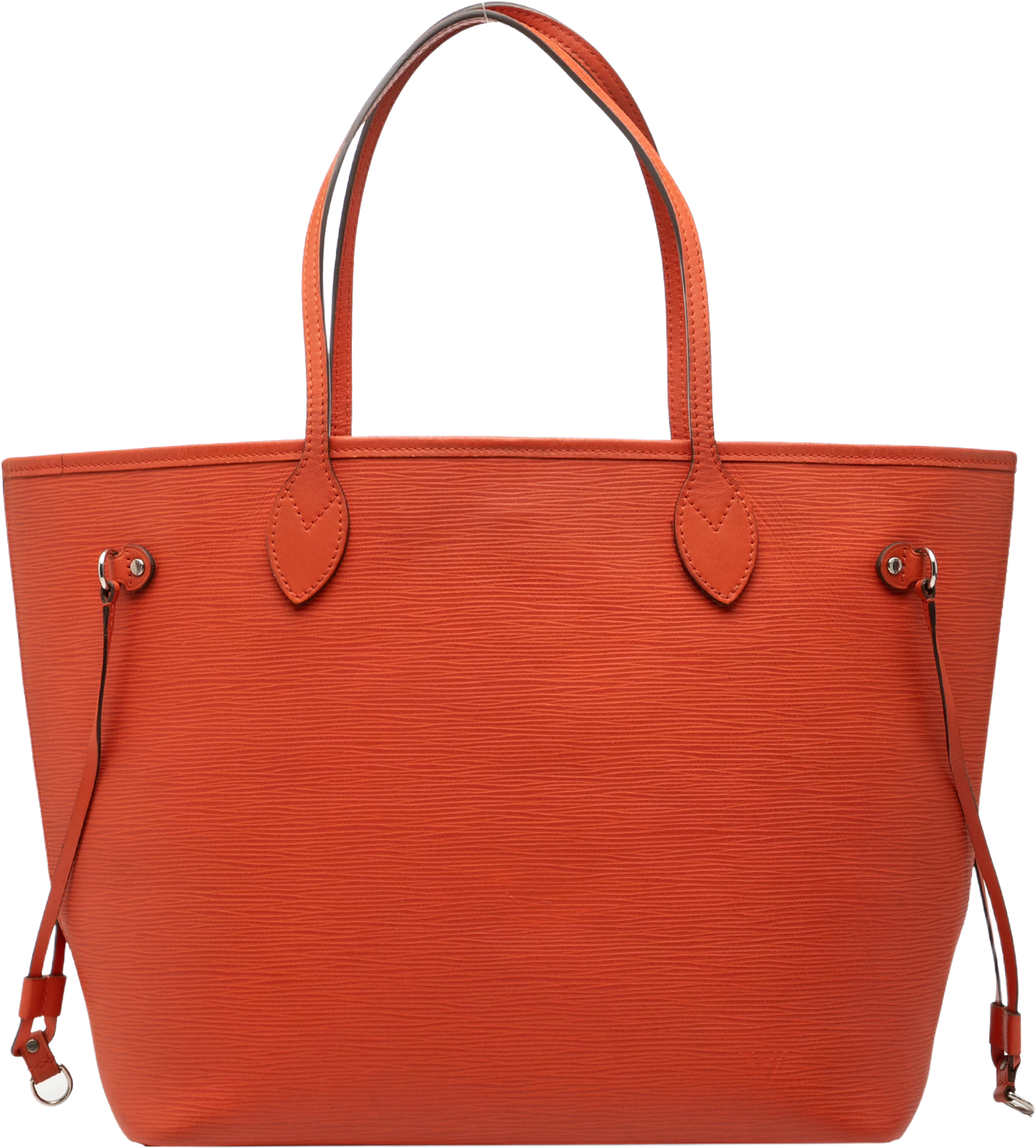 Louis Vuitton Epi Neverfull Mm, från Luxclusif, i färgen orange. Klicka för att öppna bilden i stort format