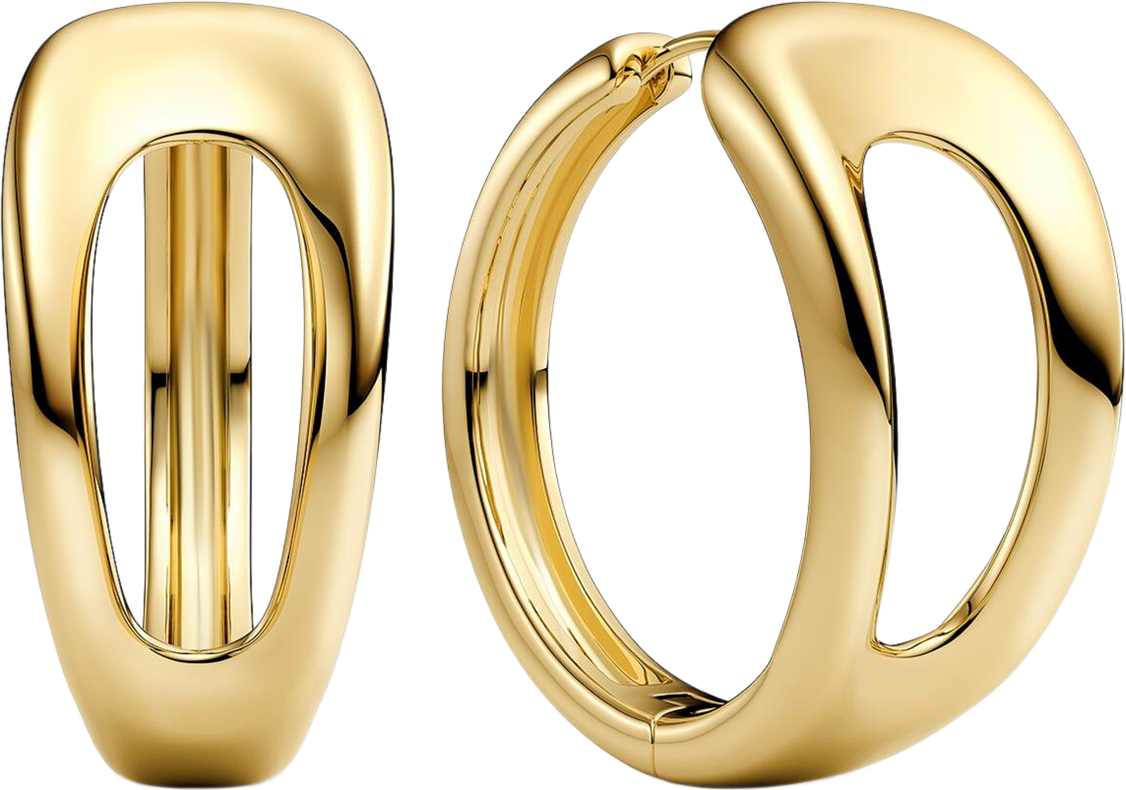 Borsa Creolo Grande Earrings, från Sif Jakobs Jewellery, i färgen gold. Klicka för att öppna bilden i stort format