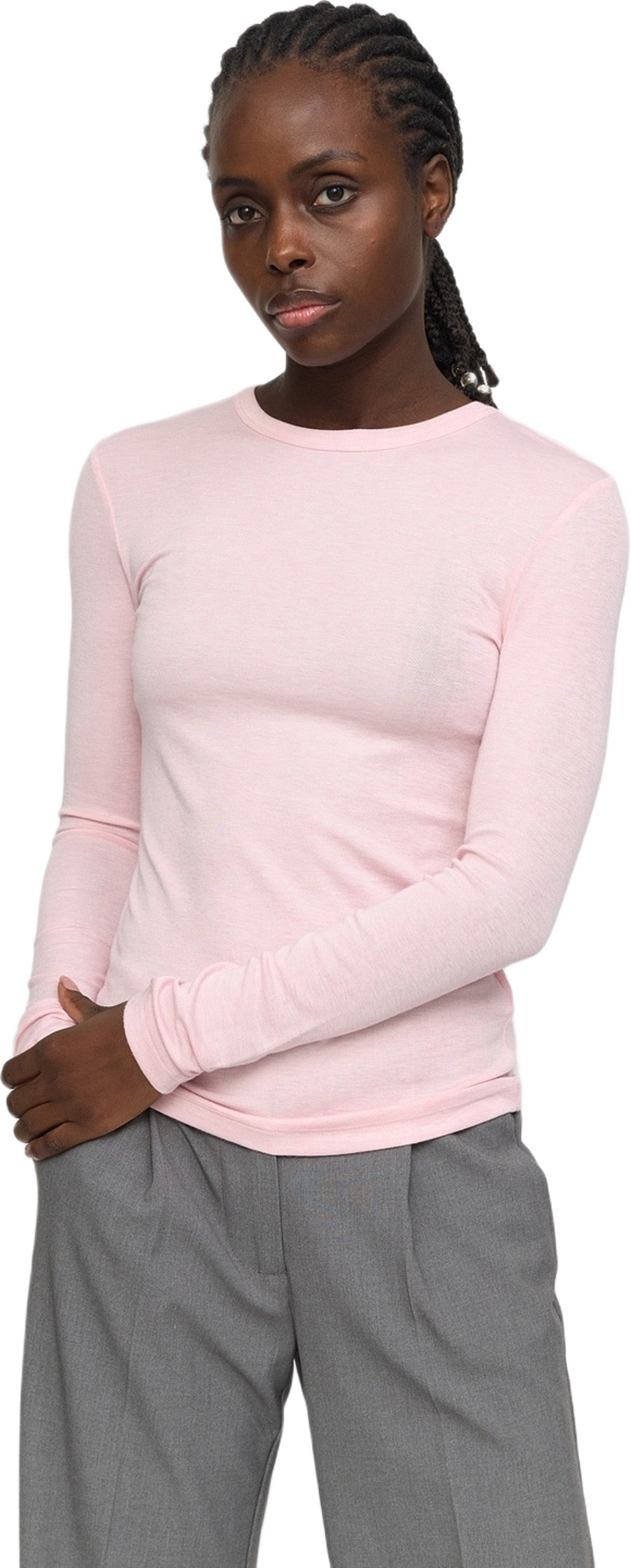 Srroman O-neck - Roseate Spoonbill Melange