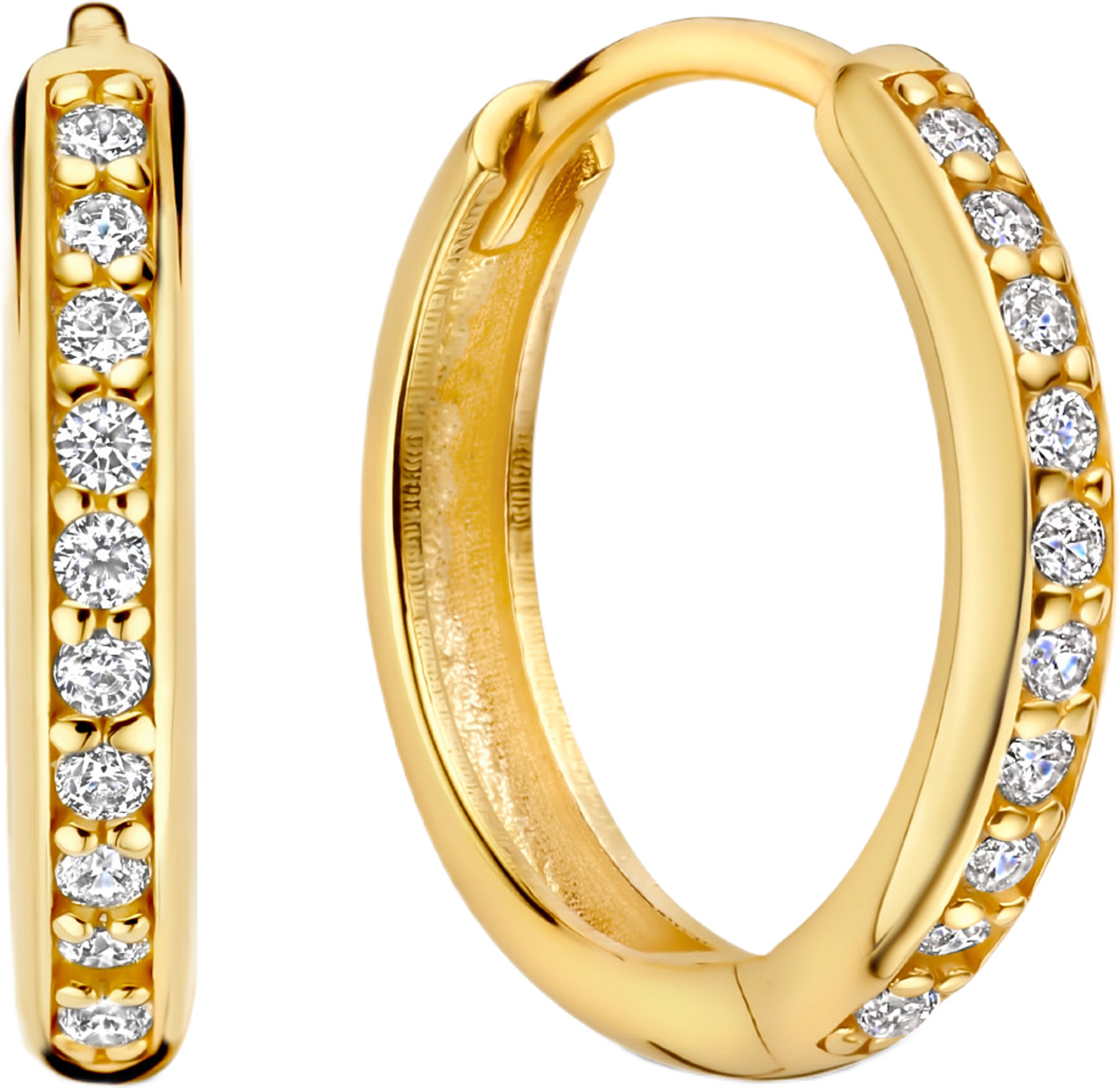 Le Marais 14 Karat Guld Creoler