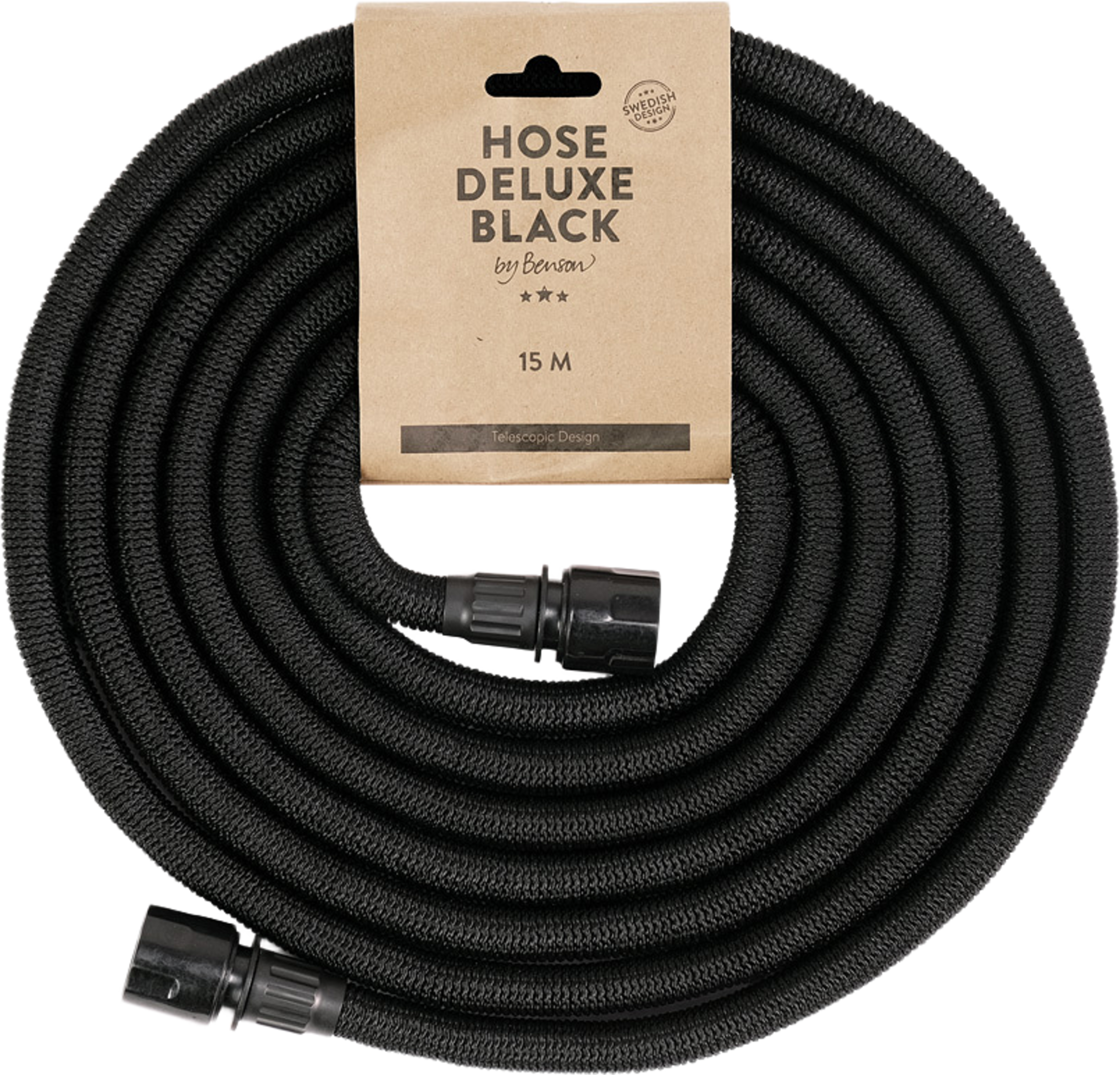 Vattenslang Deluxe 15 M, från by Benson, i färgen black. Klicka för att öppna bilden i stort format